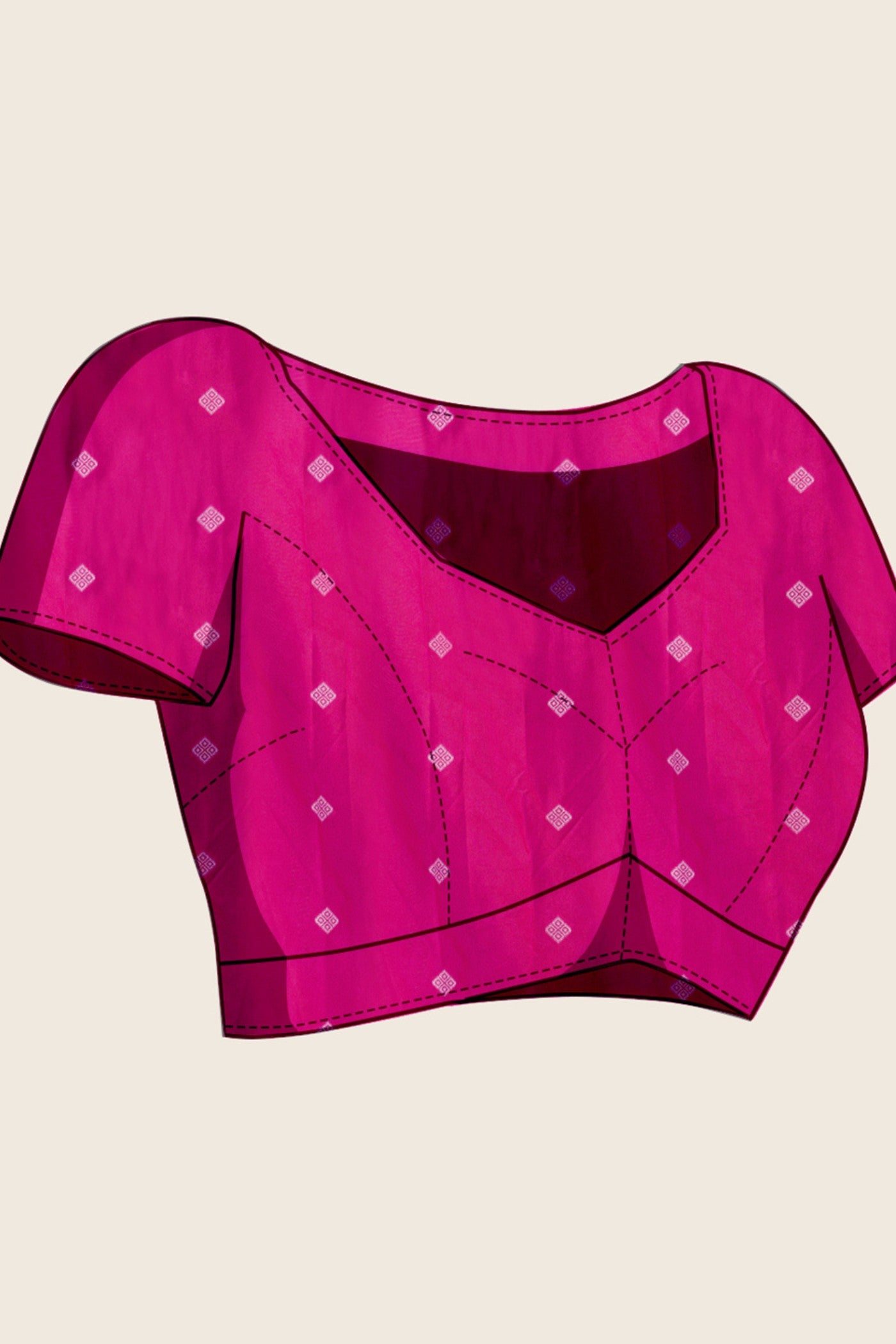 Buy MySilkLove Dark Pink Woven Banarasi Saree Online
