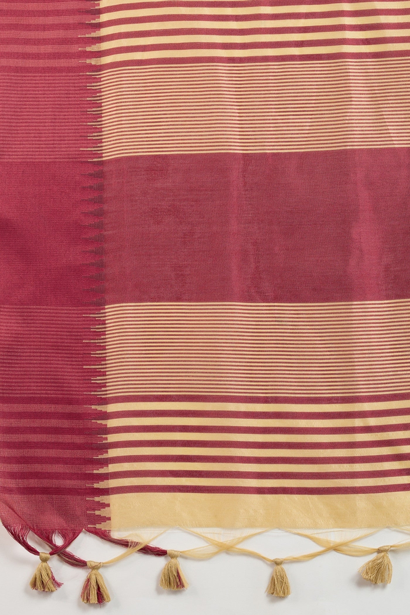Buy MySilkLove Vanilla Cream Woven Raw Silk Saree Online