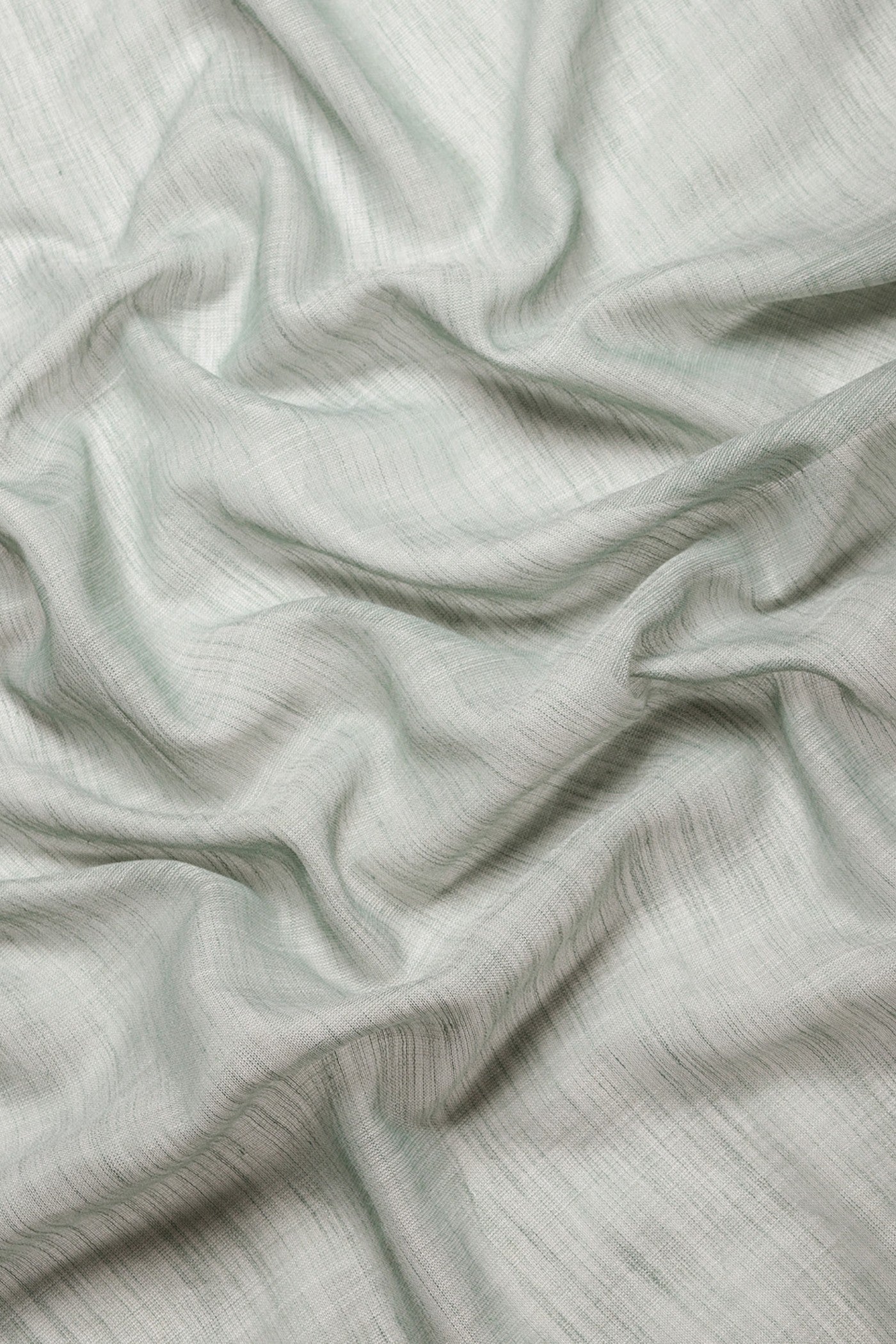 Buy MySilkLove Lincoln Green Woven Linen Saree Online
