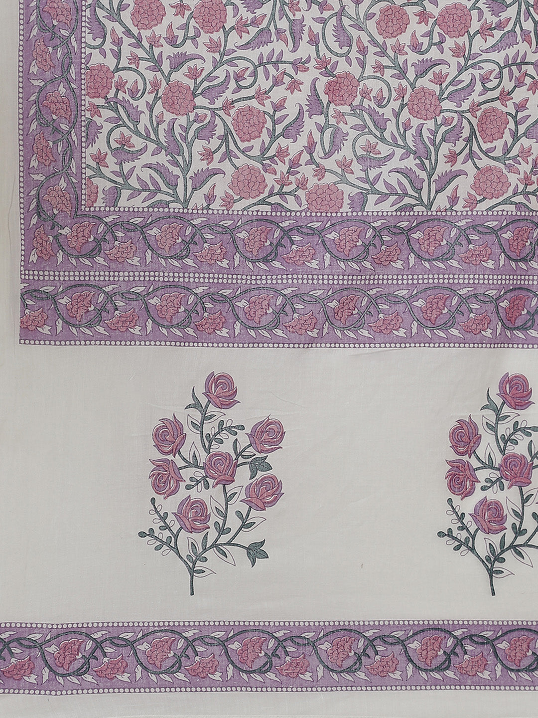 Buy MySilkLove Mobster Lavender Ethnic Motifs Cotton Dupatta Set Online
