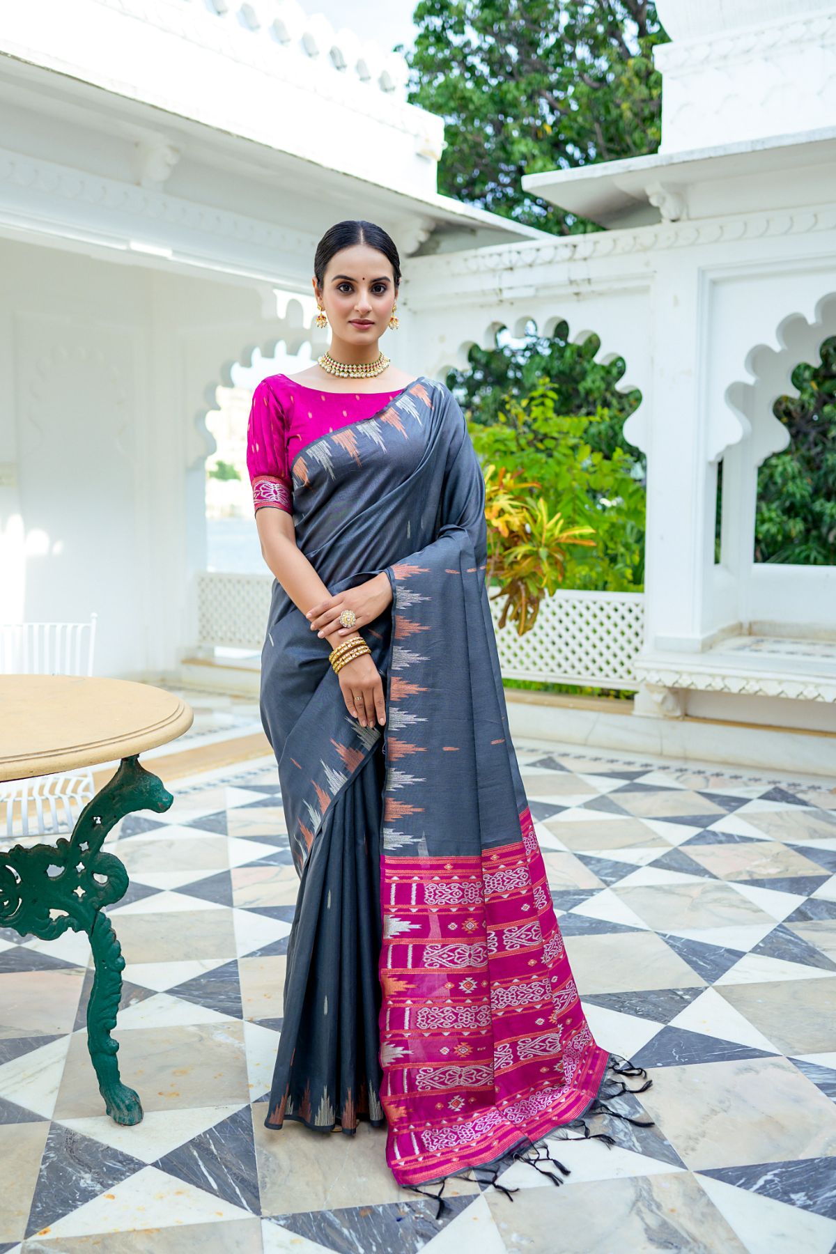 Buy MySilkLove Royal Grey South Silk Saree Online