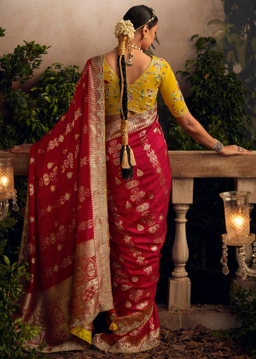 MySilkLove Shiraz Red Woven Banarasi Designer Silk Saree