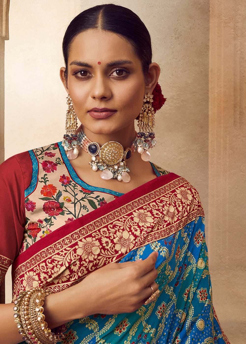 Buy MySilkLove Sea Blue Woven Banarasi Silk Saree Online
