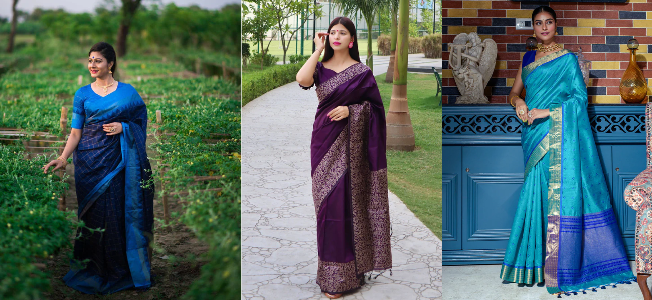 Embracing Banarasi Raw Silk Sarees at MySilkLove