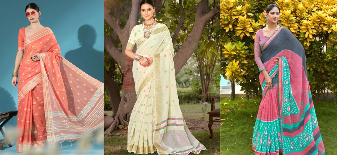 Monsoon Fashion: Best Cotton Sarees to Wear During Rainy Days - MySilkLove