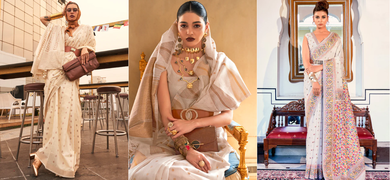 White Banarasi Sarees: Tradition with a Modern Twist