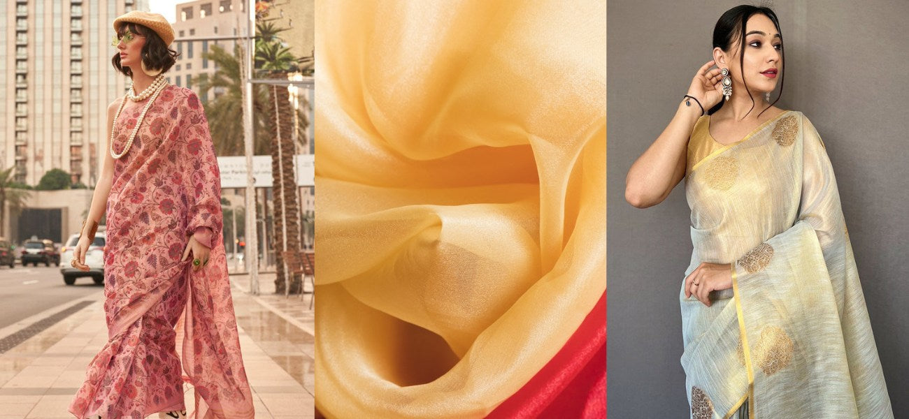 Handling Tips for Tissue Silk Sarees: Preventing Wrinkles and Damage