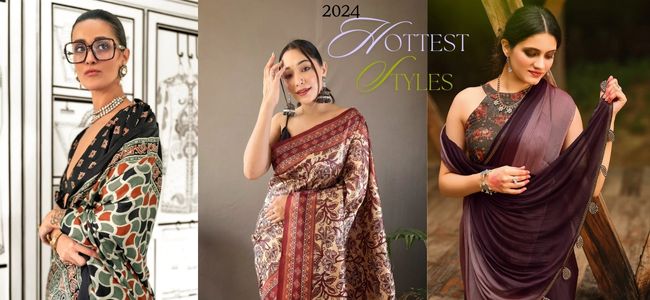 Tradition with a Twist: 2024's Hottest Saree Styles