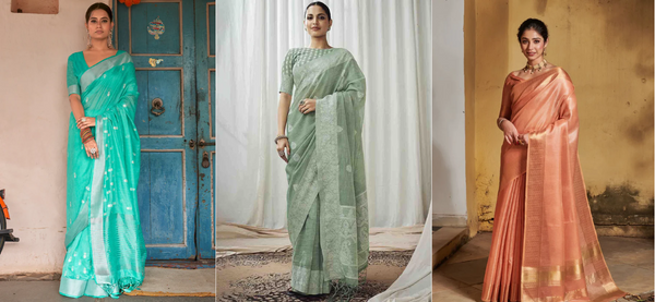 Linen Sarees for Radiant Elegance
