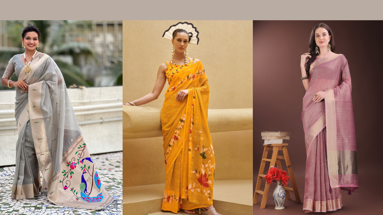 Monsoon Saree Colours 2026: 7 Shades That Work in the Rain