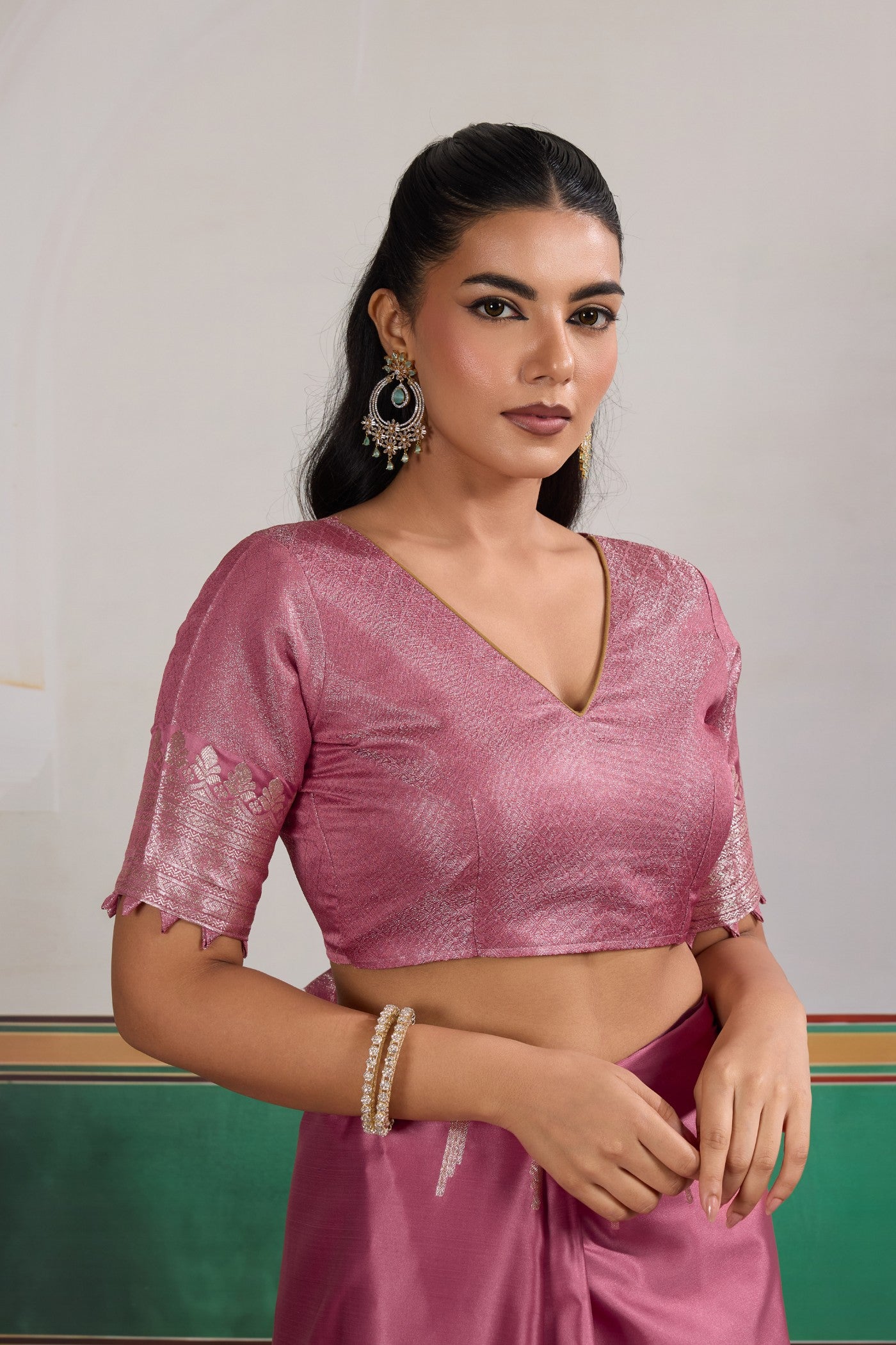 Buy MySilkLove Amaranth Pink Handloom Satin Soft Silk Saree Online