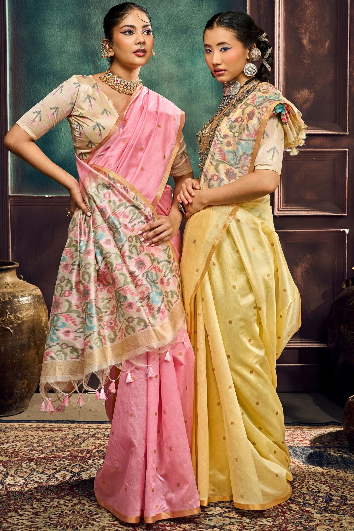 Buy MySilkLove Mimosa Yellow Handloom Silk Saree Online