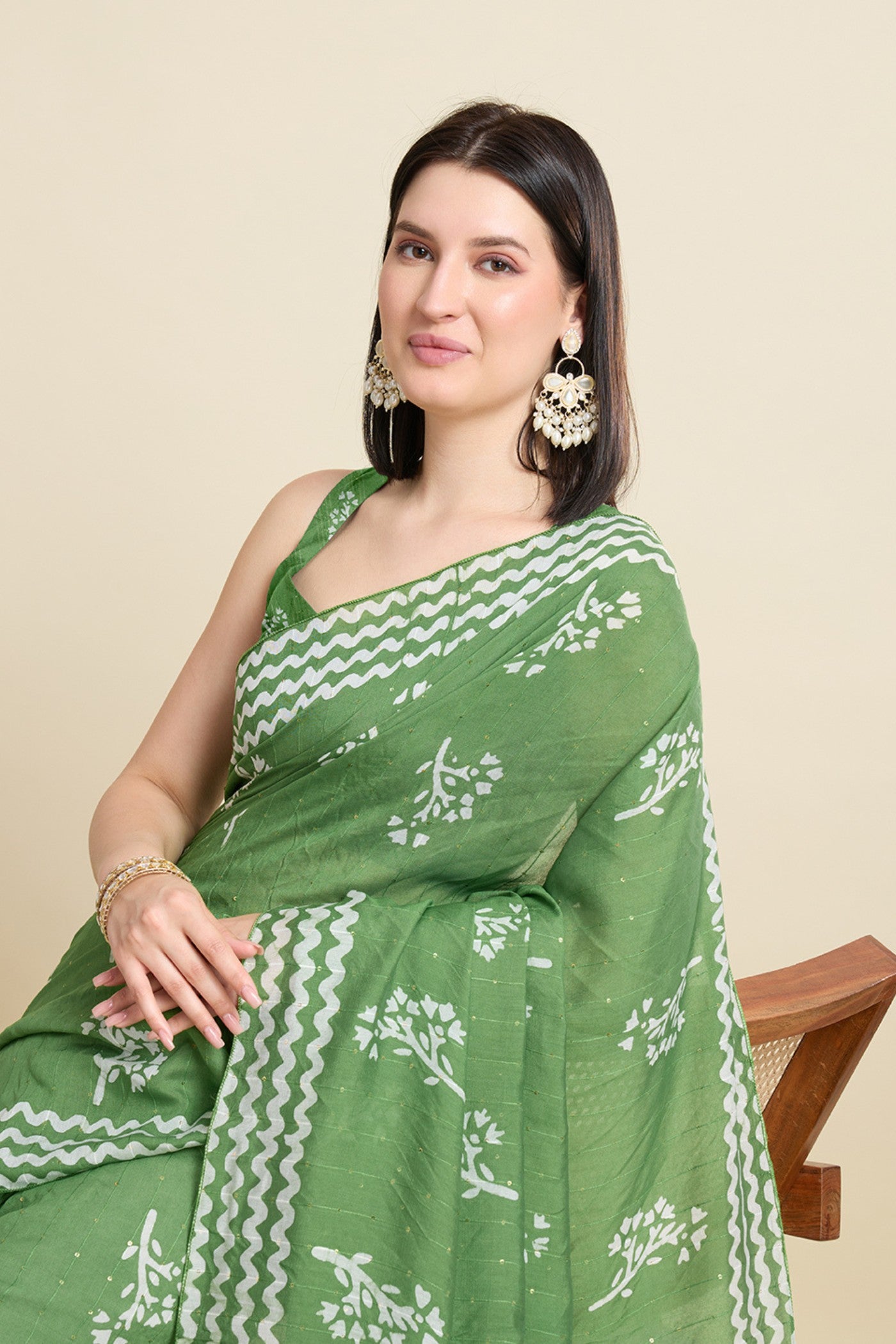 MySilkLove Light Green Woven Cotton Silk Saree