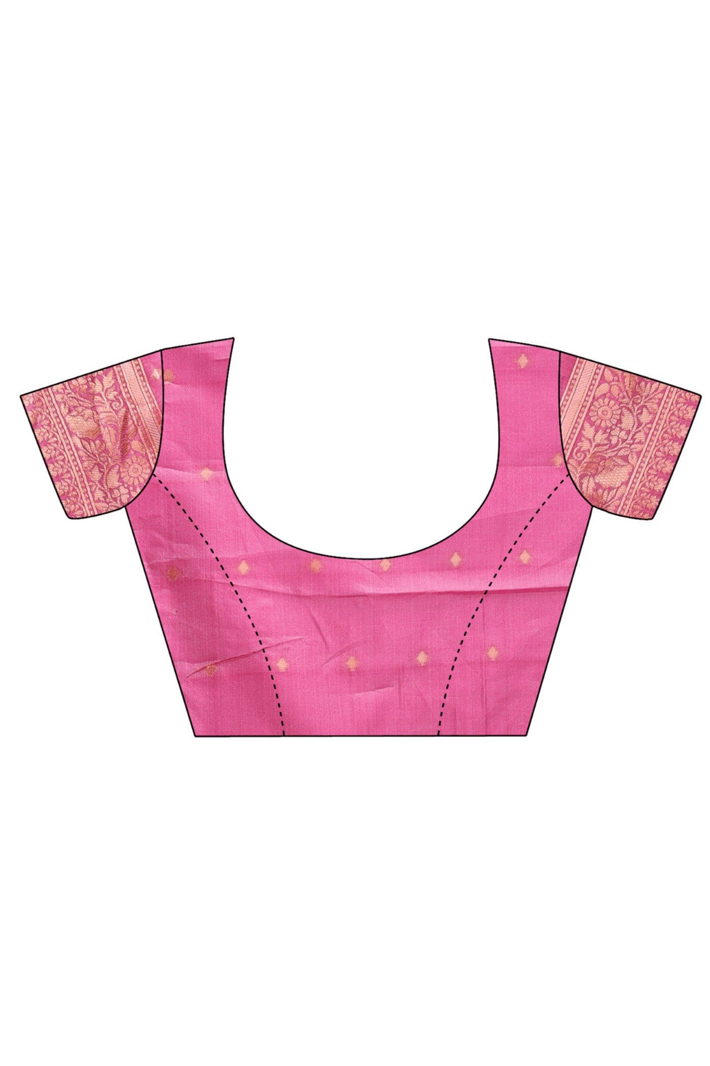 Buy MySilkLove New York Pink Linen Cotton Saree Online