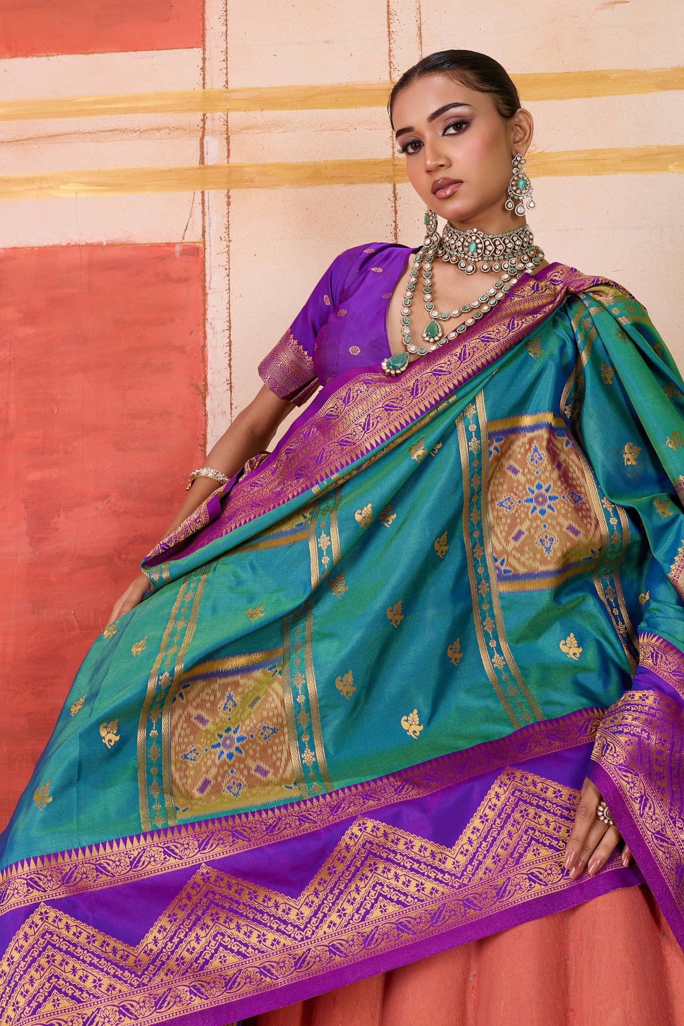 MySilkLove Argentinian Blue Banarasi Handloom Saree