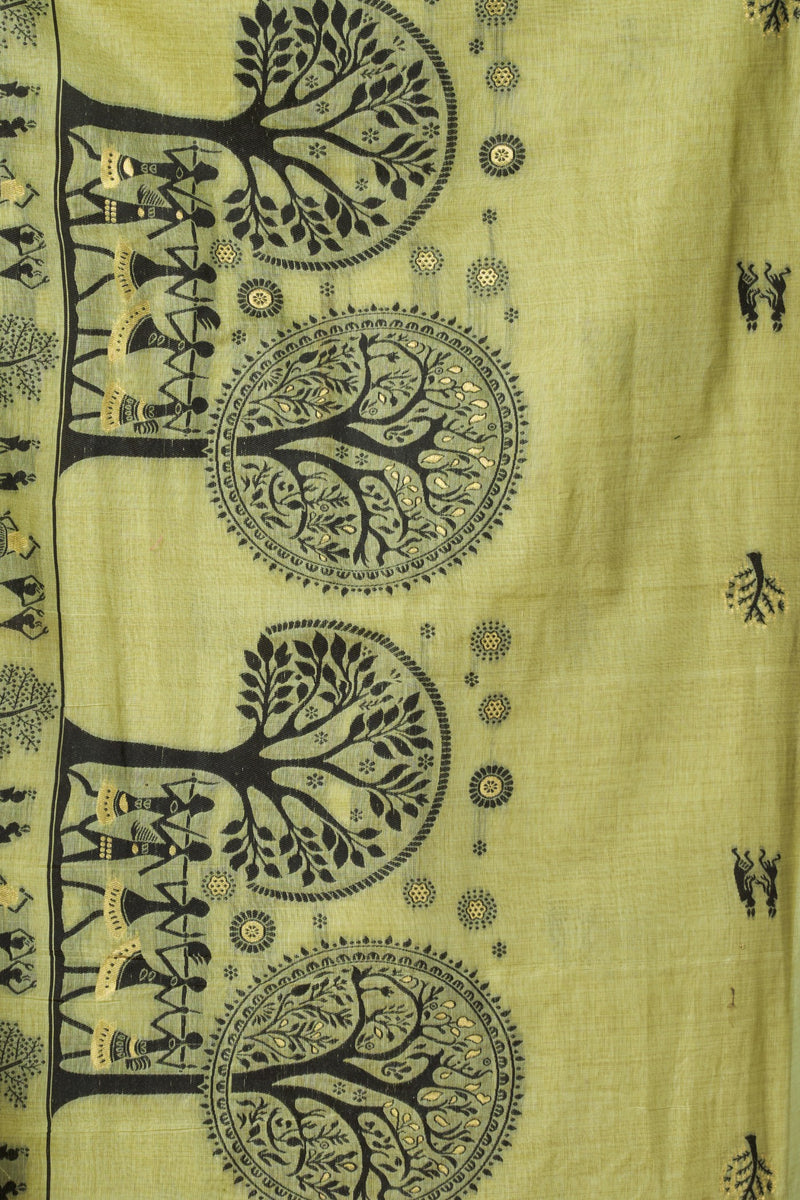 Buy MySilkLove Liseran Purple Woven Modal Cotton Saree Online