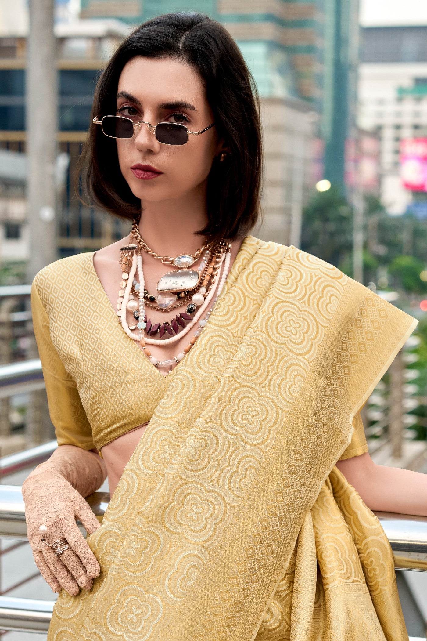 MySilkLove Whiskey Gold Handloom Kanjivaram Saree