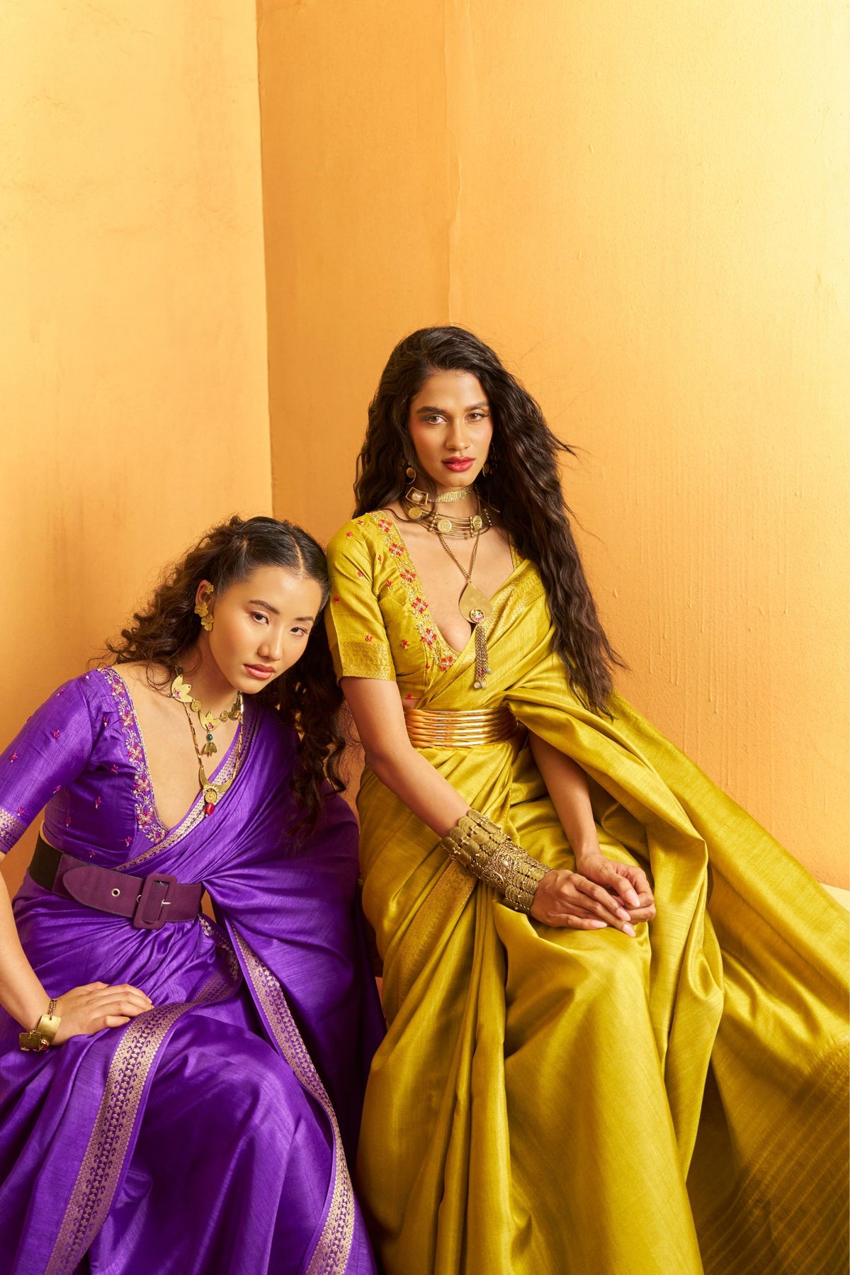 Buy MySilkLove Key Lime Green Tussar Handloom Silk Saree Online