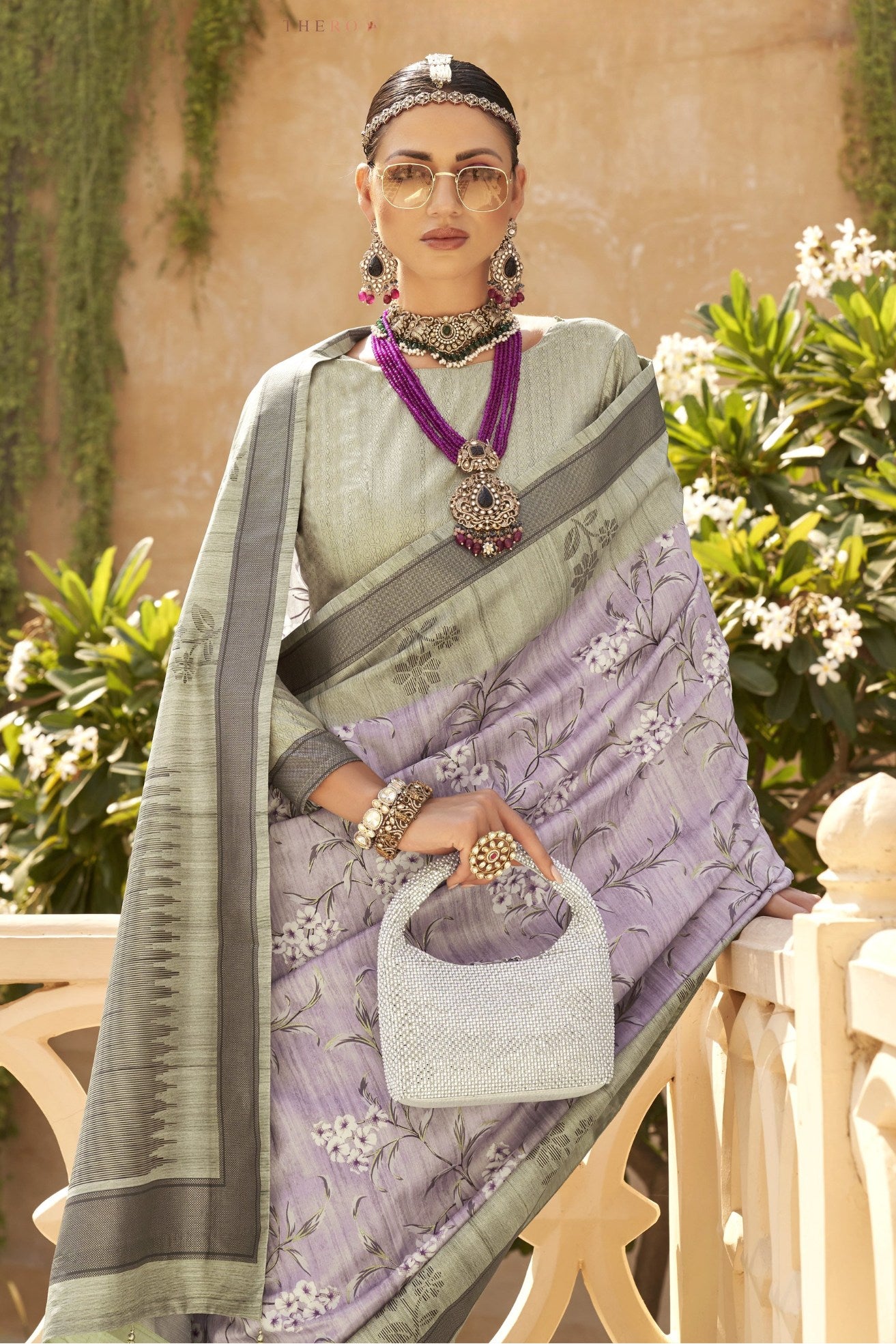 MySilkLove Lilac Luster Purple Banarasi Handloom Saree