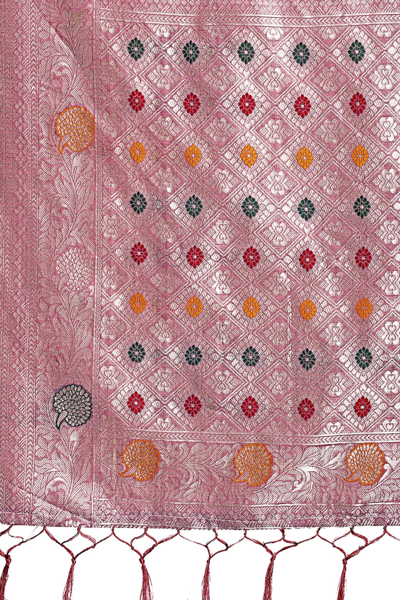 Buy MySilkLove Lily Purple Linen Cotton Saree Online