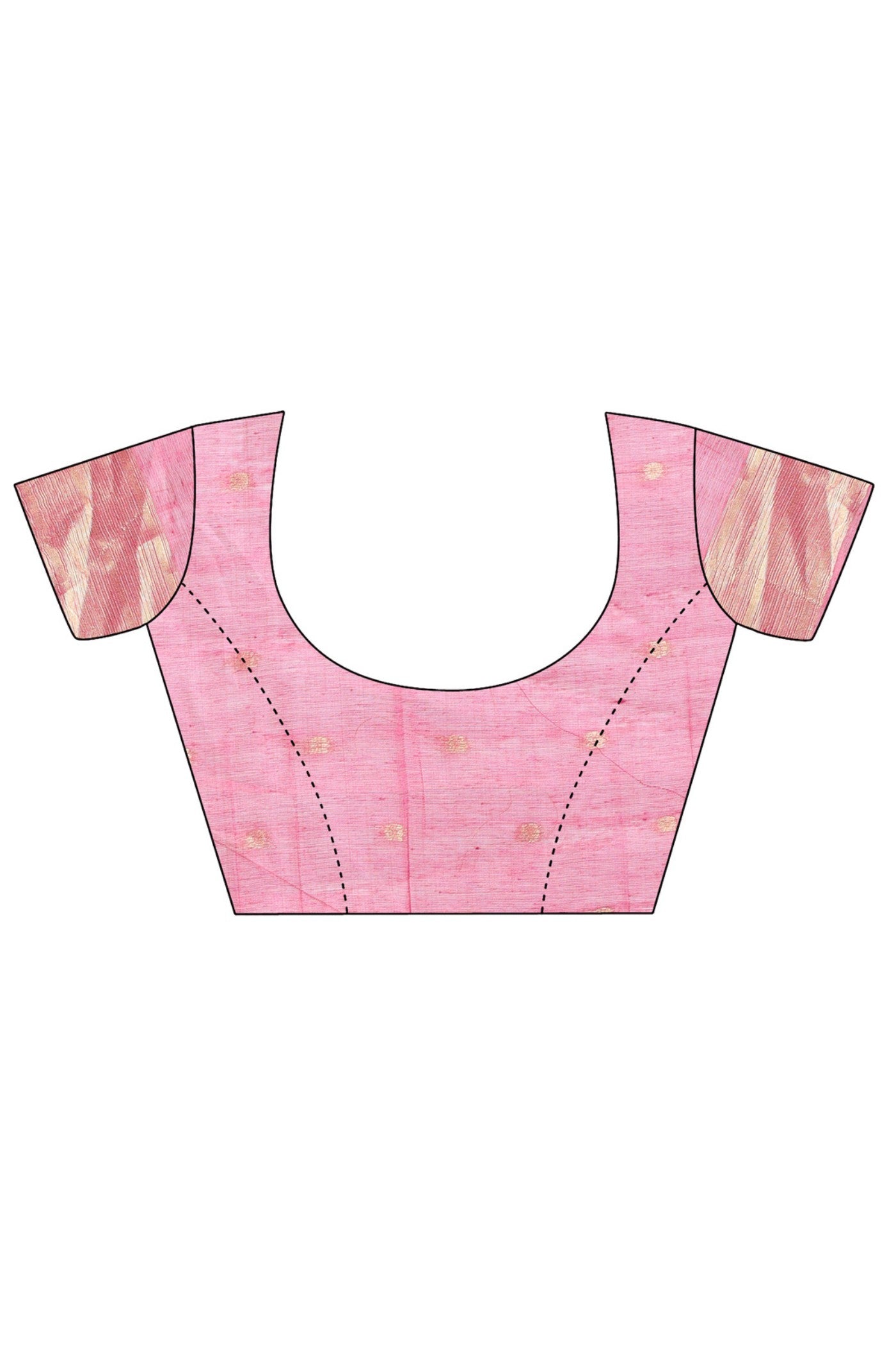 Buy MySilkLove Moranch Pink Linen Cotton Saree Online