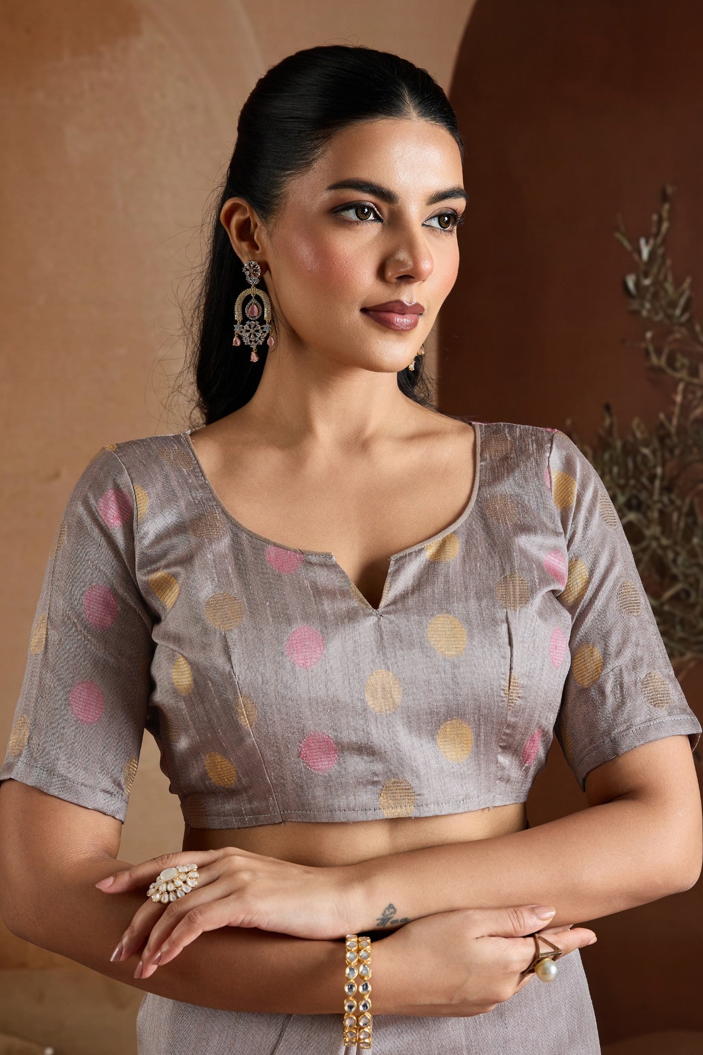 Buy MySilkLove Pantone Grey Handloom Bhagalpuri Saree Online