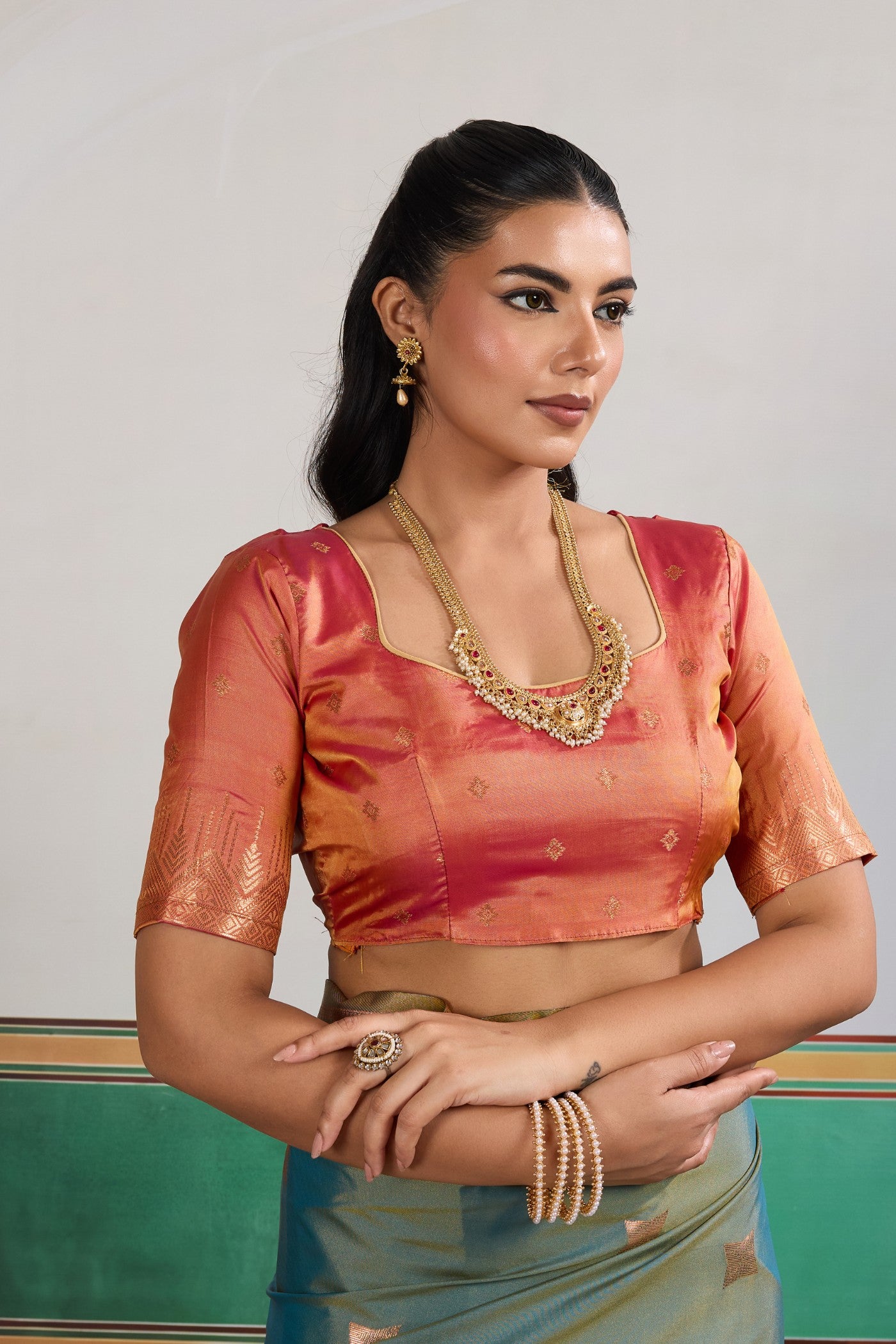 Buy MySilkLove Sun Faded Blue Banarasi Handloom Saree Online