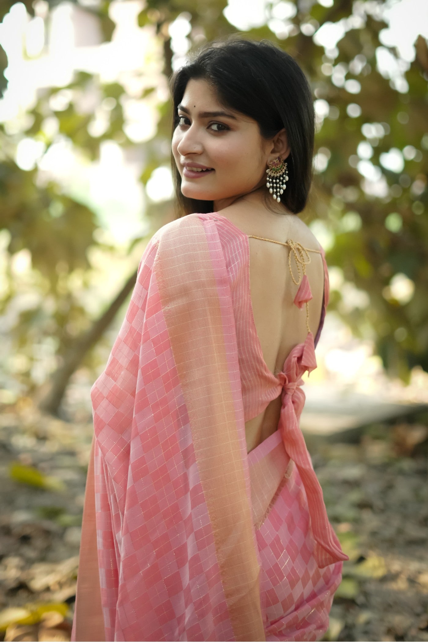 Buy MySilkLove Faded Pink Banarasi Raw Silk Saree Online