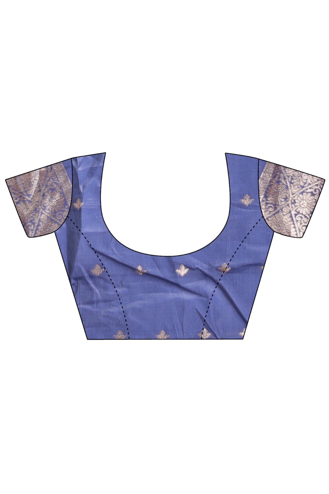Buy MySilkLove Navy Blue and White Linen Cotton Saree Online