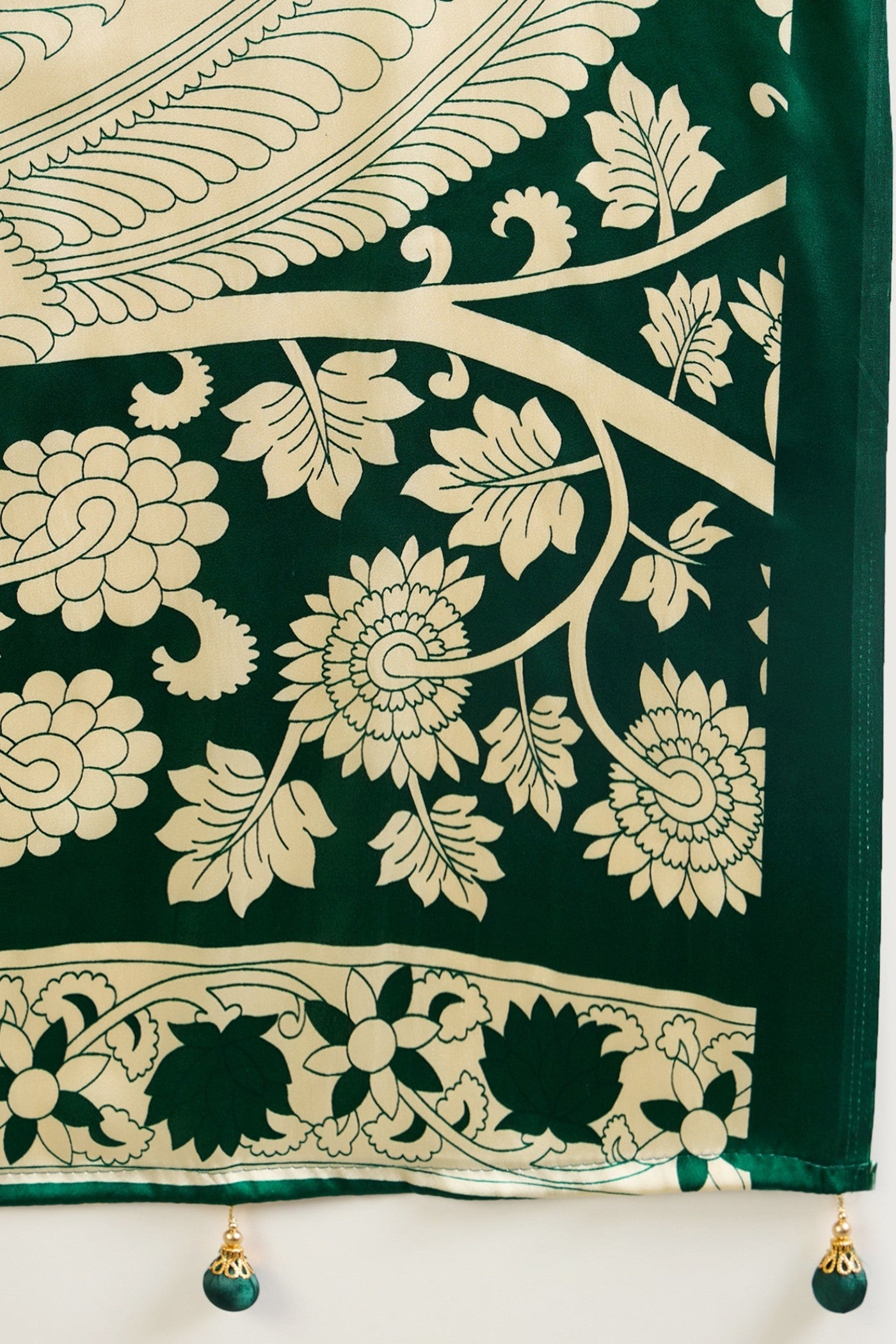 Buy MySilkLove Evergreen Kalamkari Printed Satin Silk Saree Online