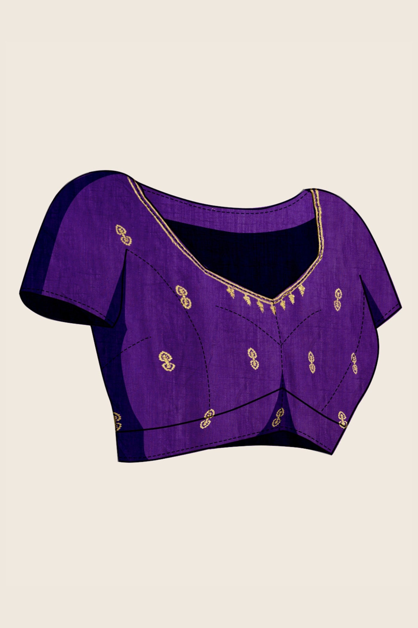 Buy MySilkLove Jamun Purple Designer Partywear Saree Online