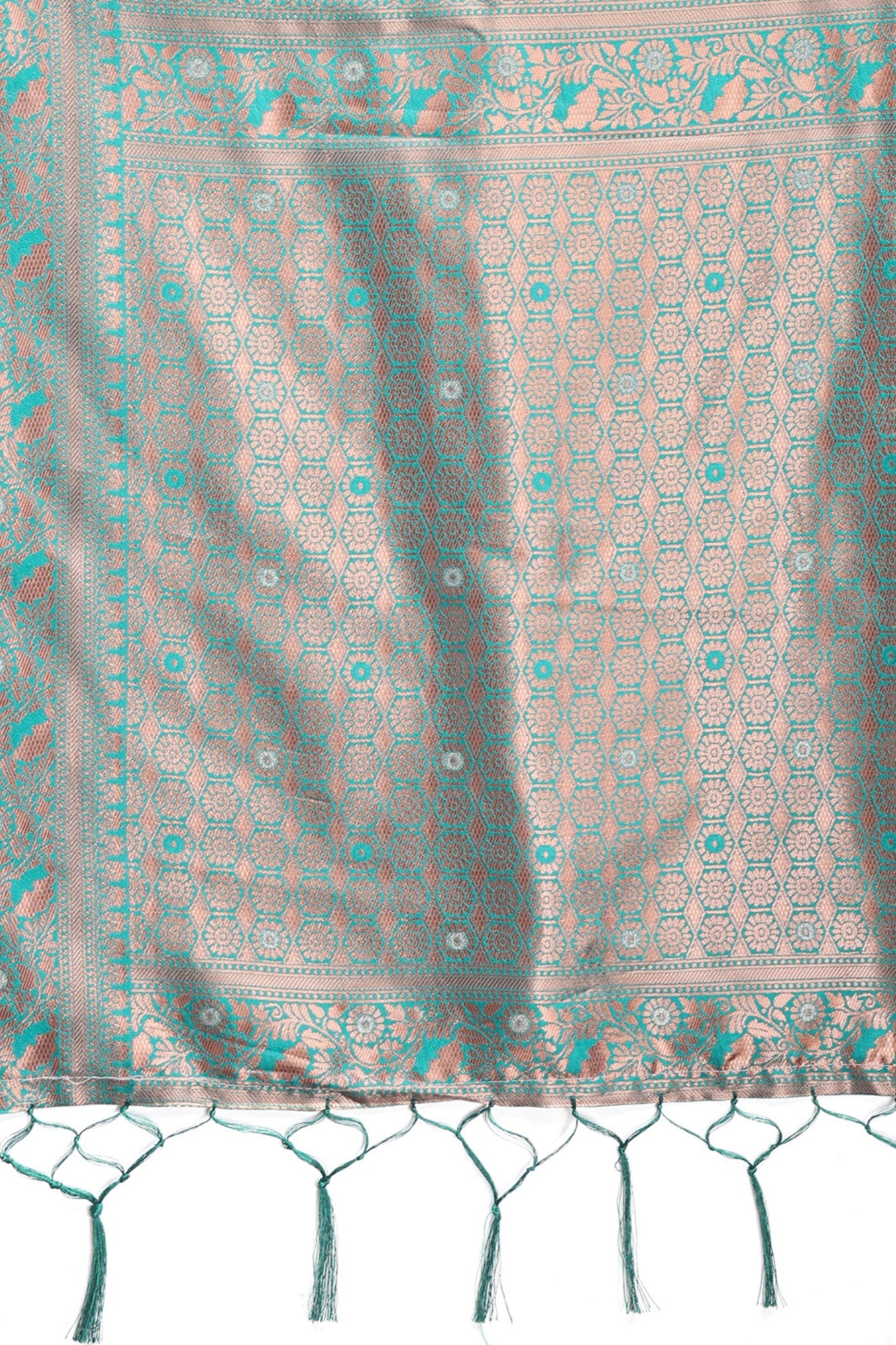 Buy MySilkLove Mantis Green Linen Cotton Saree Online