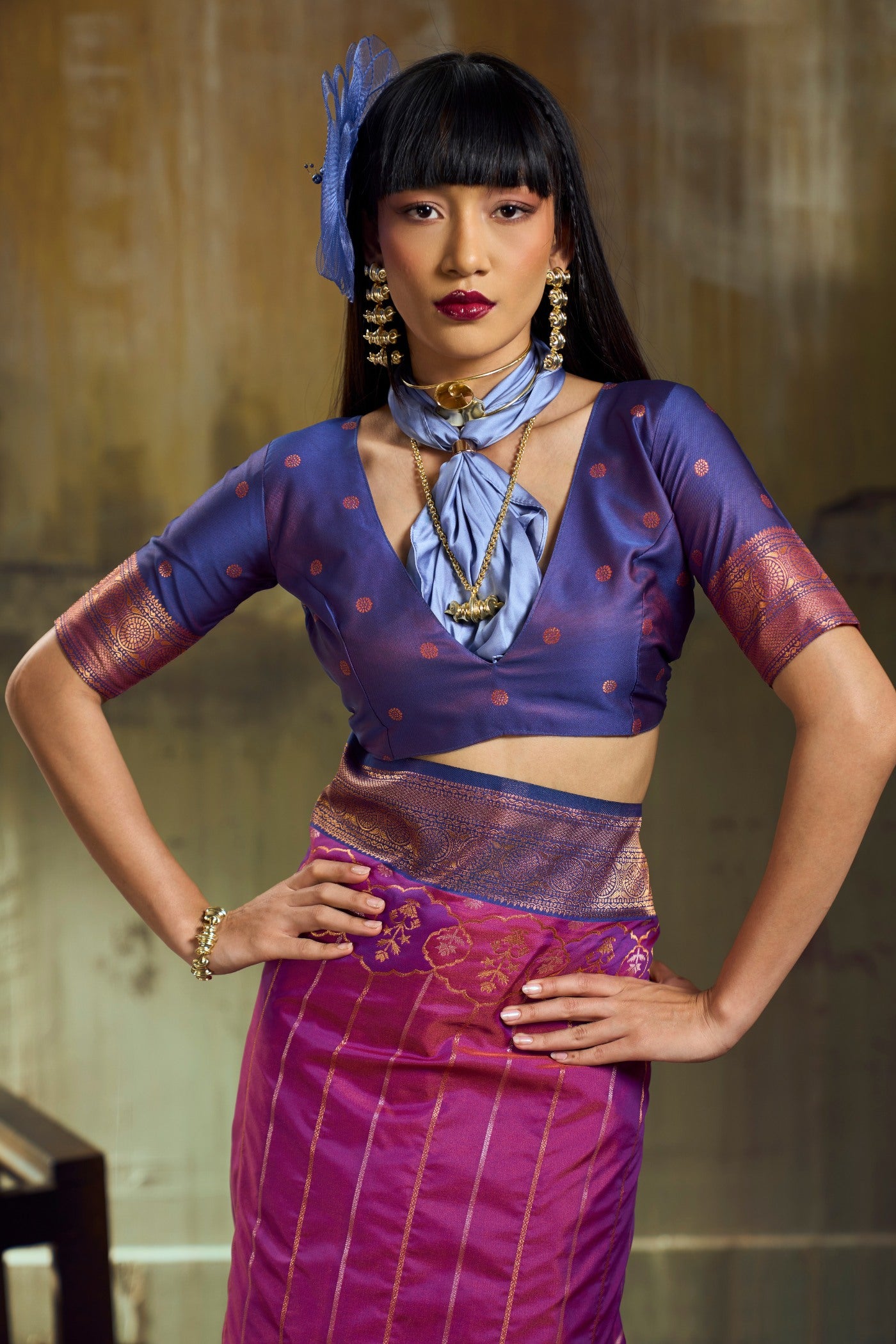 Buy MySilkLove Fuchsia Pink Pochampally Handloom Saree Online