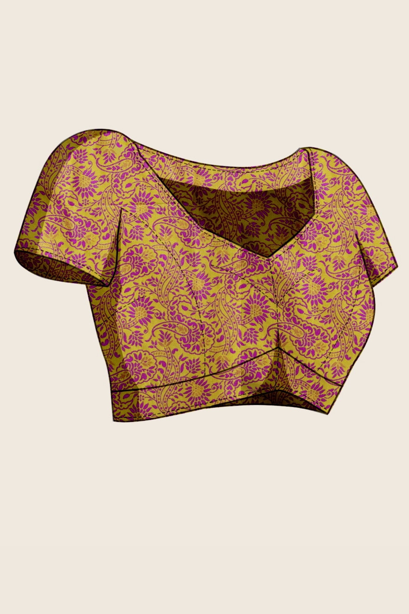 Buy MySilkLove Volt Green Woven Tanchoi Kanjivaram Saree Online