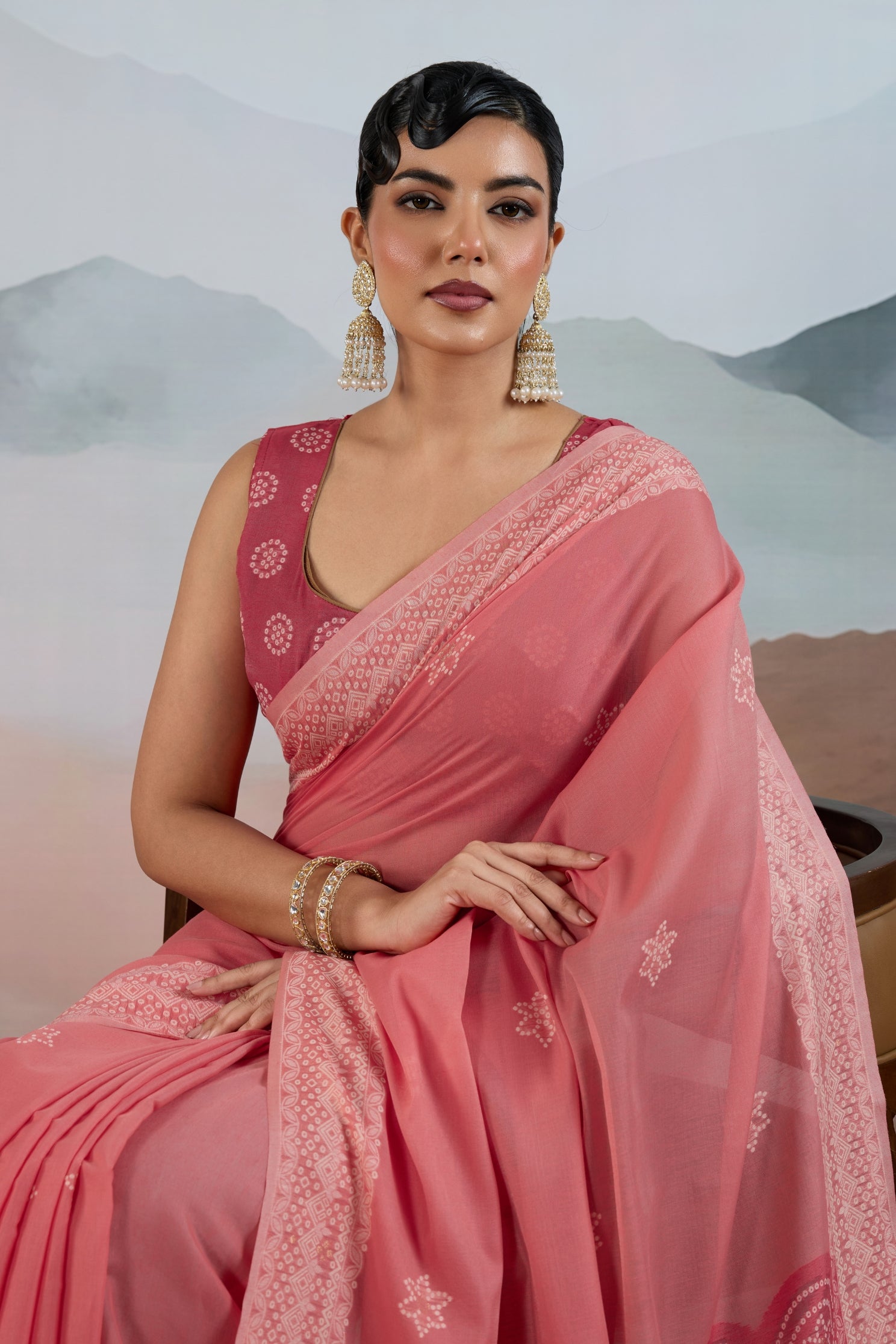 MySilkLove Ballet Slipper Pink Handloom Cotton Saree