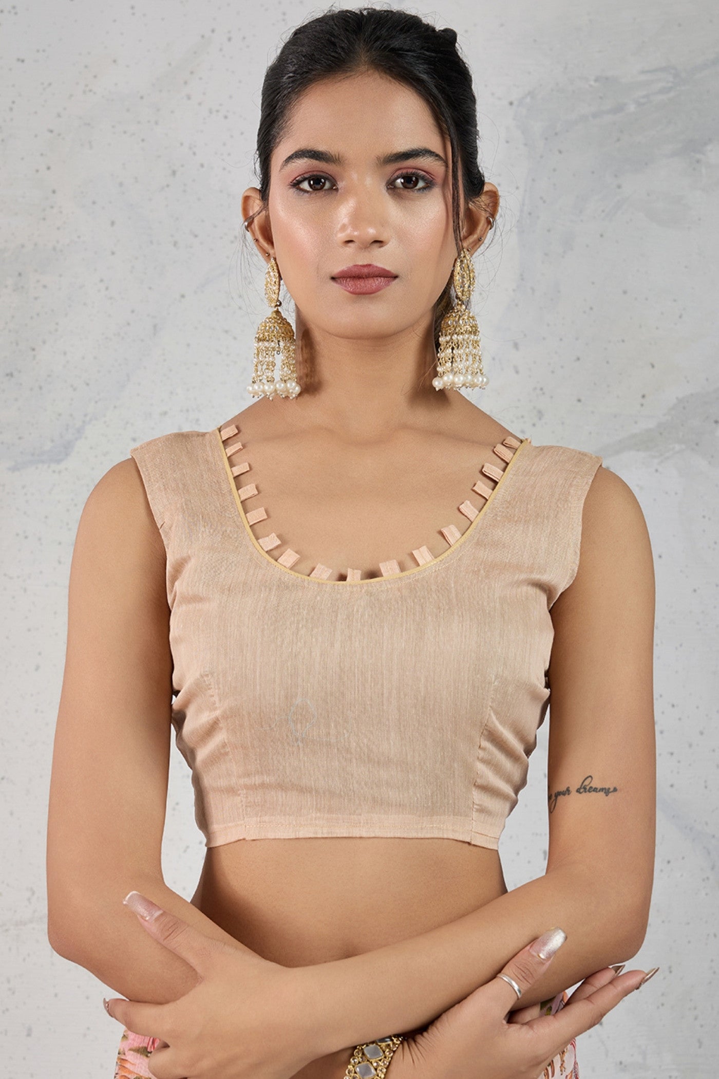 Buy MySilkLove Dutch Cream Digital Printed Saree Online