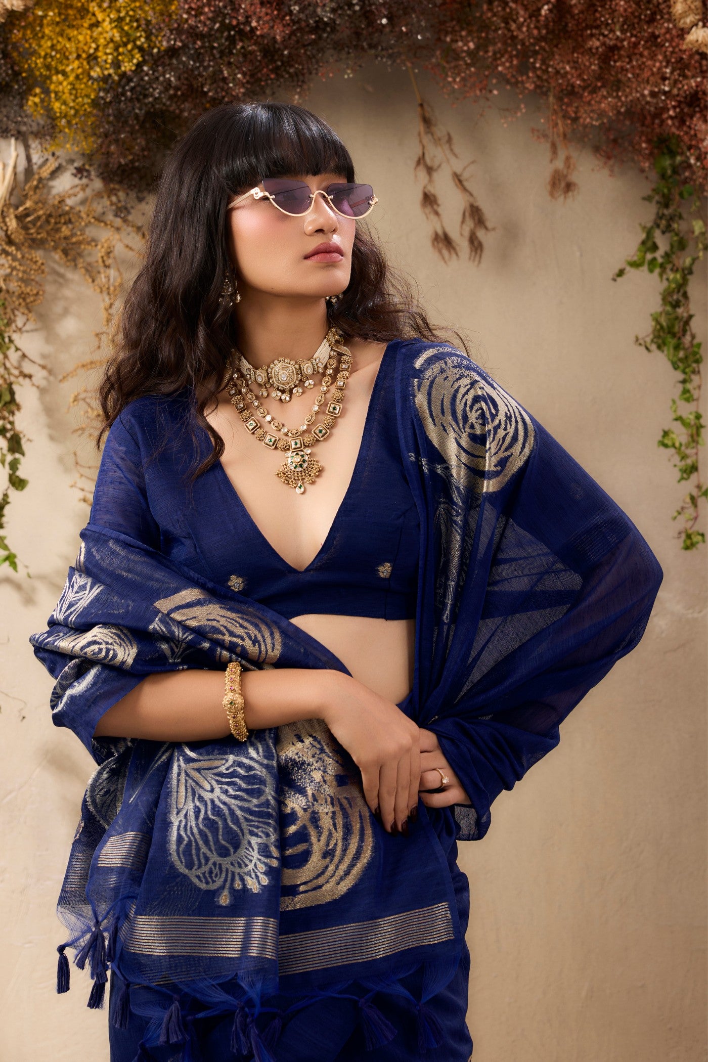 Buy MySilkLove Carolina Blue Munga Handloom Cotton Saree Online