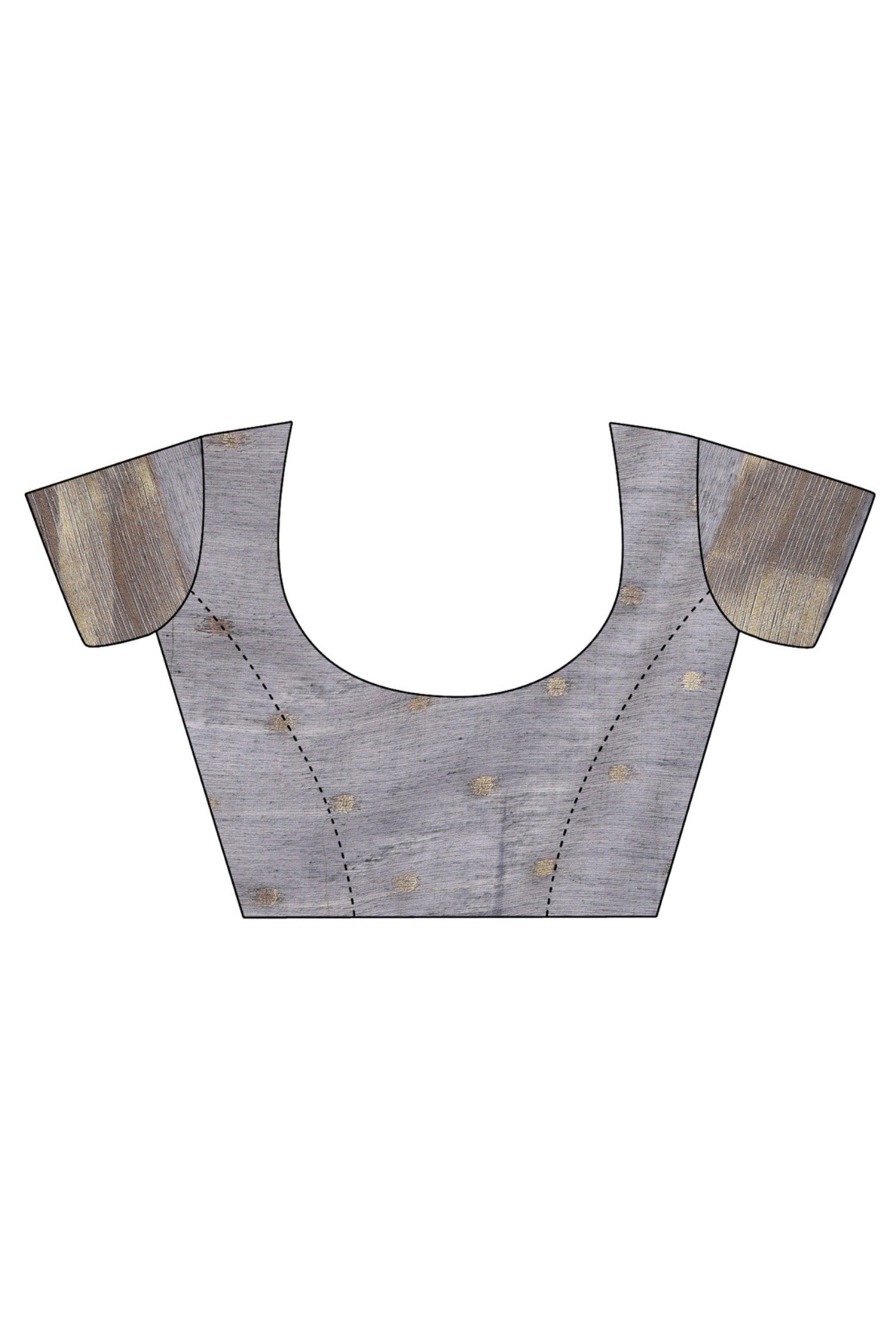 Buy MySilkLove Pewter Grey Linen Cotton Saree Online