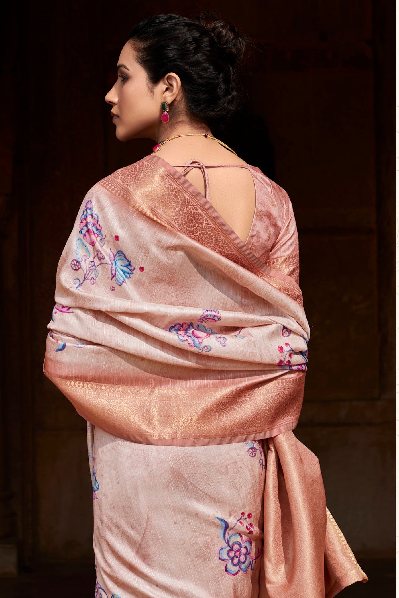 Buy MySilkLove Lace Cream Banarasi Handloom Saree Online