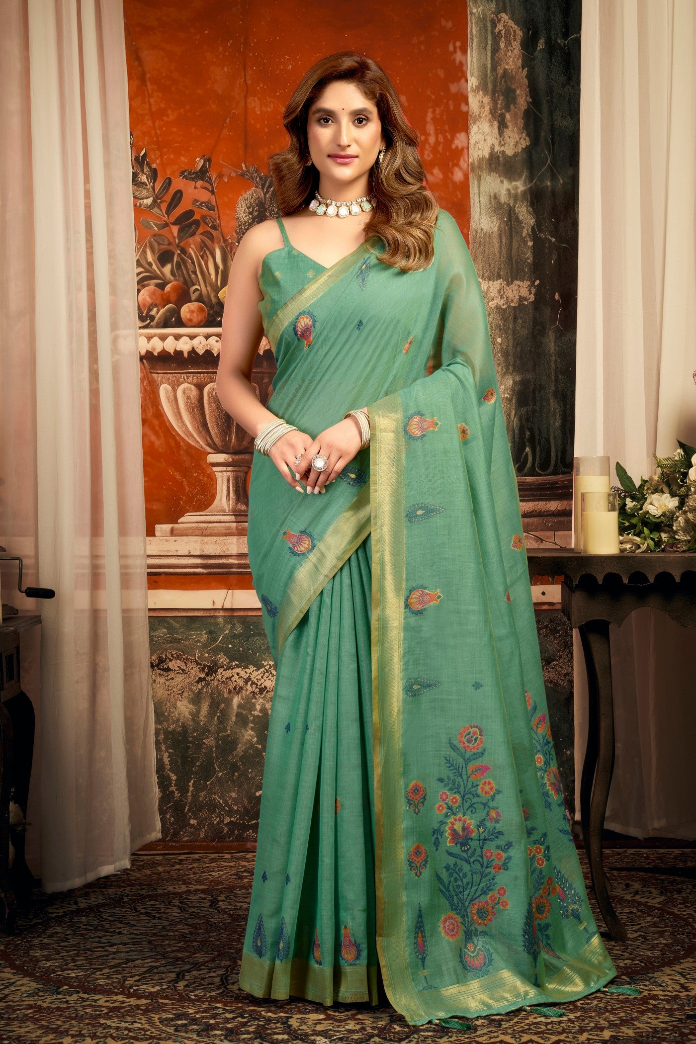 Buy MySilkLove Evergreen Handloom Cotton Saree Online