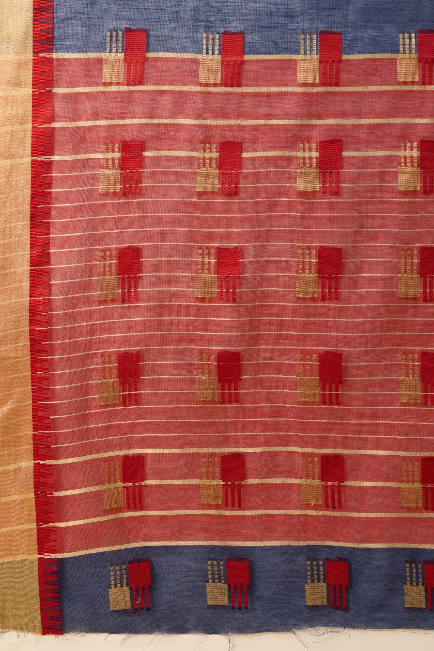 Buy MySilkLove Indigo Blue Cotton Soft Silk Saree Online