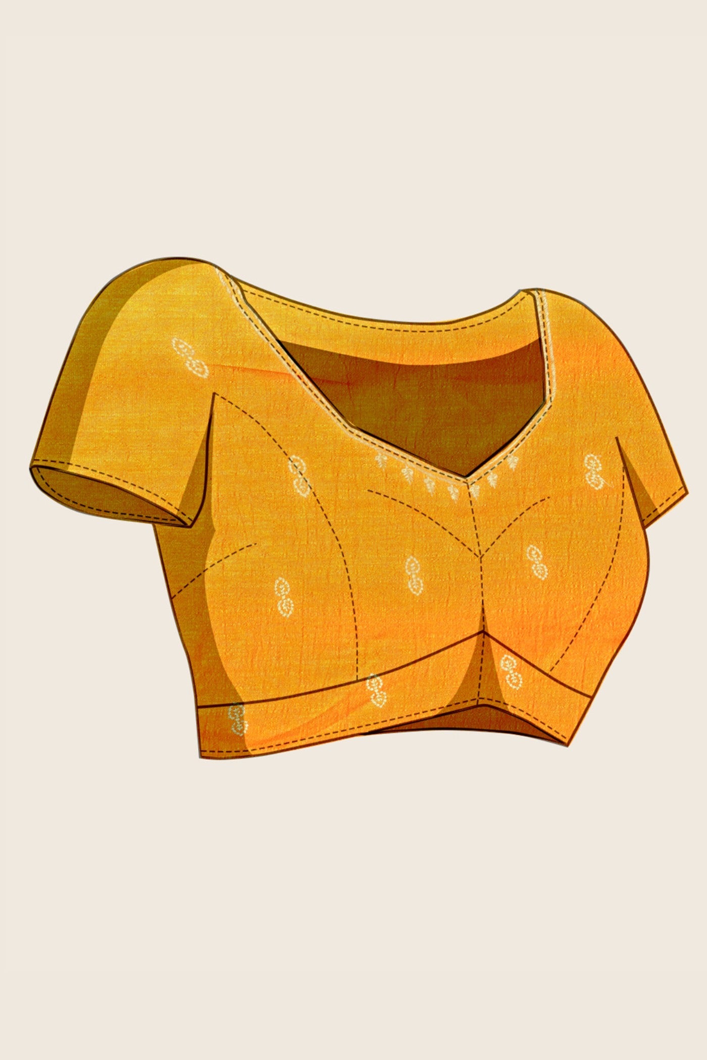 Buy MySilkLove Sunglow Yellow Designer Partywear Saree Online
