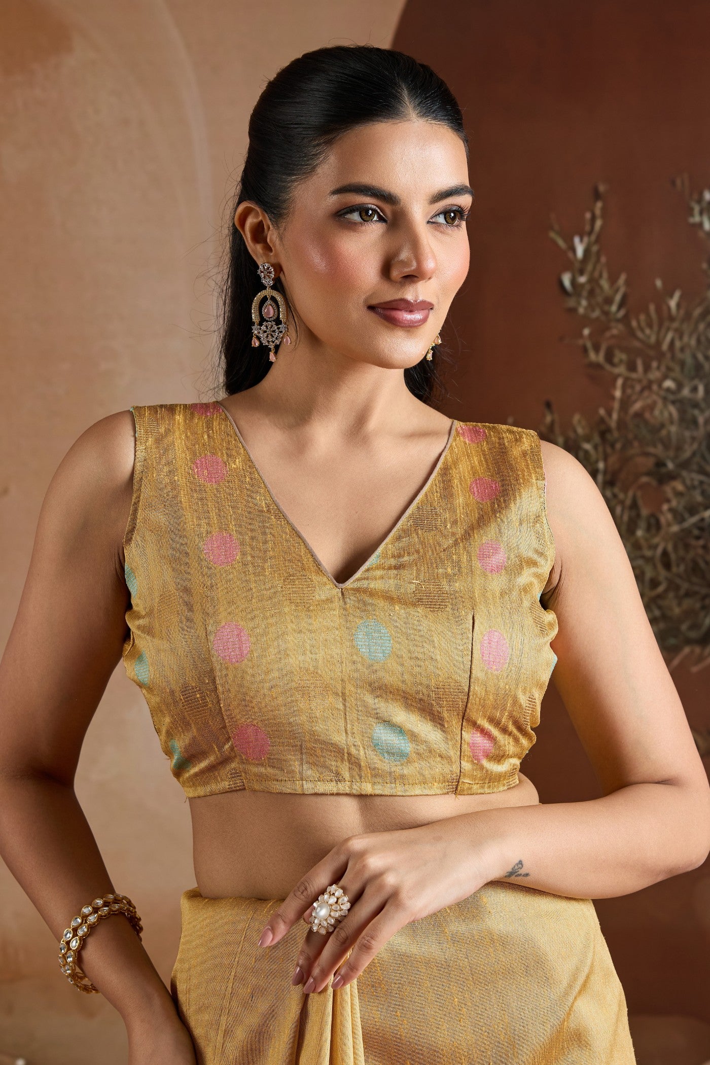 Buy MySilkLove Primrose Yellow Handloom Bhagalpuri Saree Online