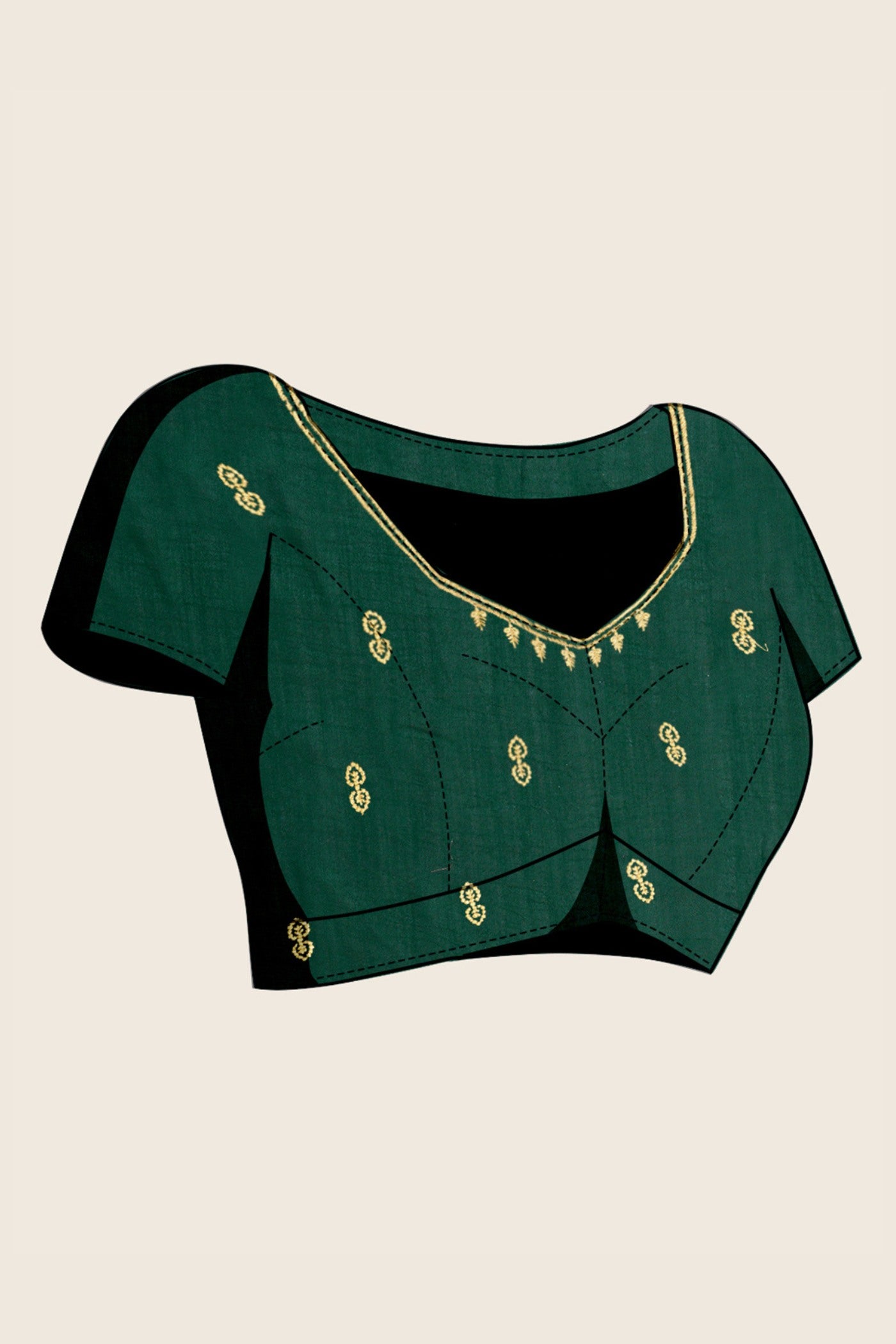 Buy MySilkLove Castleton Green Designer Partywear Saree Online