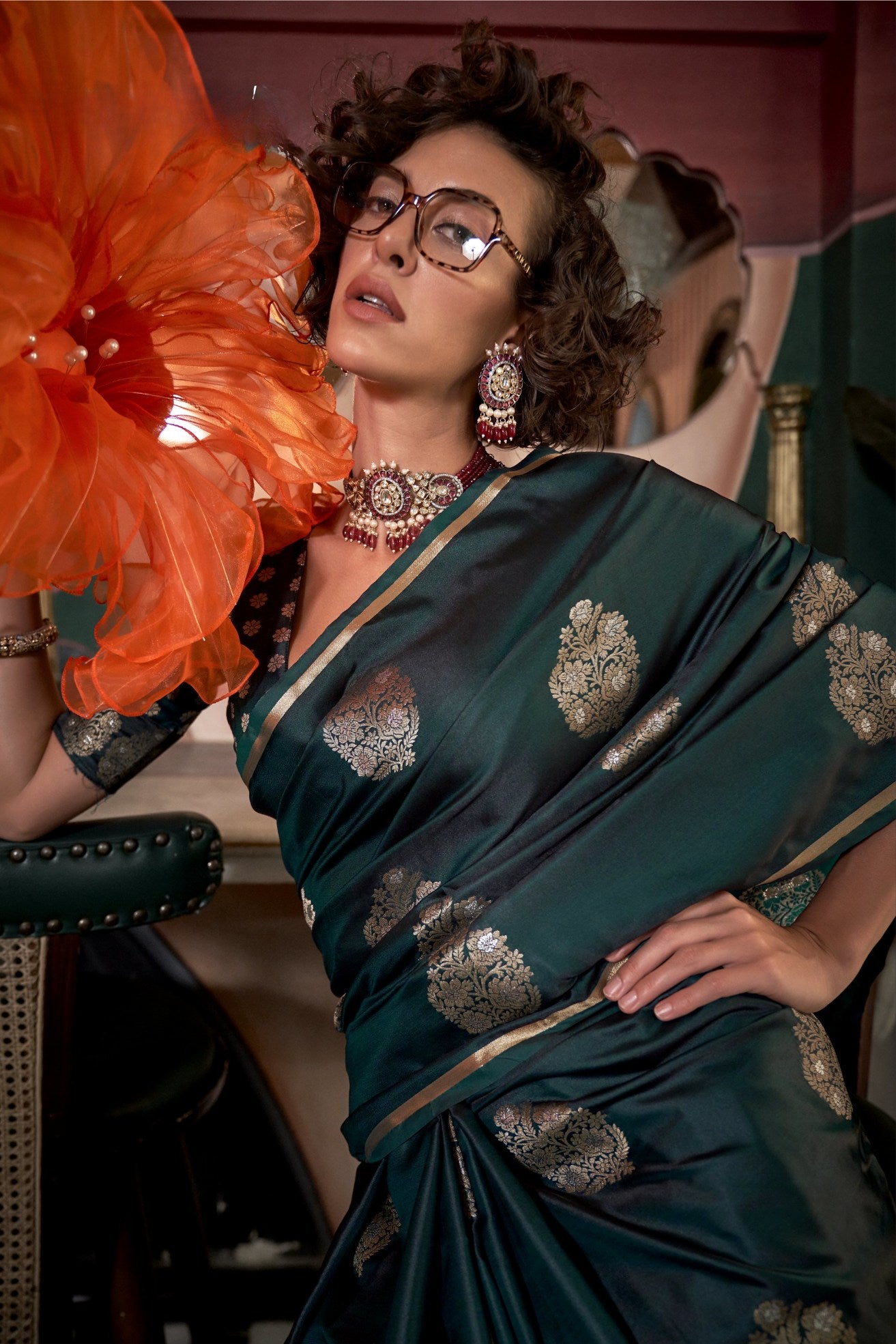 Buy Satin Sarees Online | MySilkLove - Exclusive Offers!