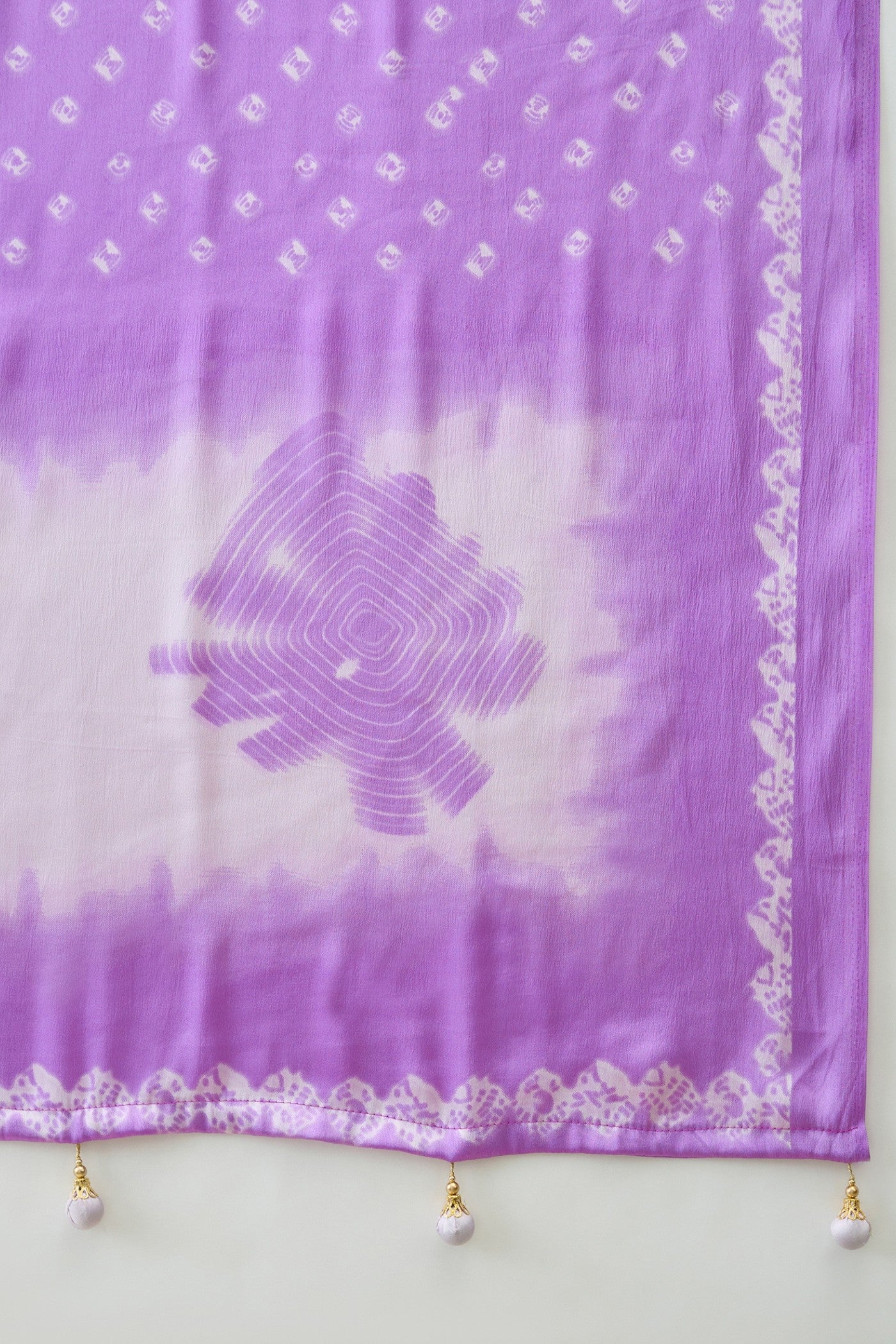Buy MySilkLove Liseran Purple Printed Satin Crepe Silk Saree Online
