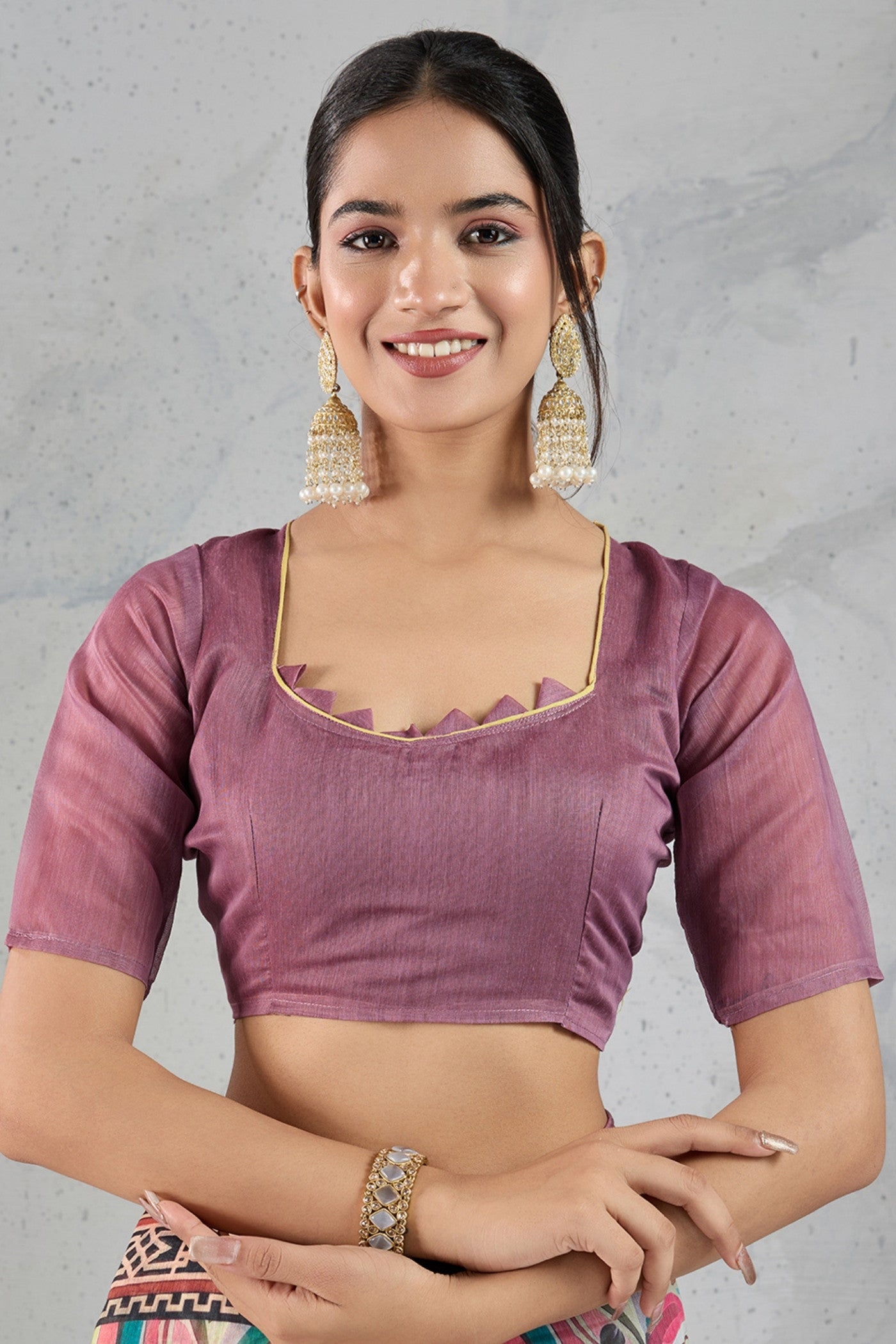 Buy MySilkLove Multicolor Pink Digital Printed Saree Online