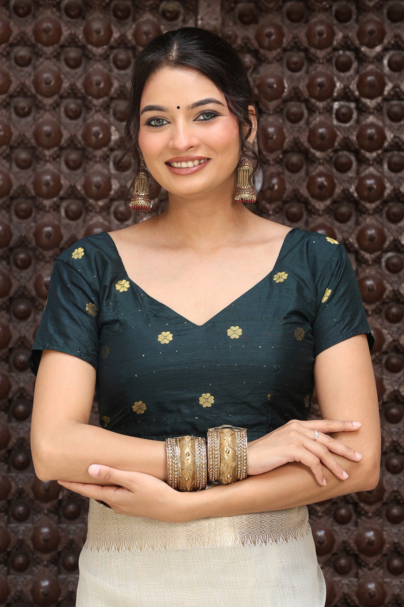 Buy MySilkLove Lace White Woven Cotton Saree Online