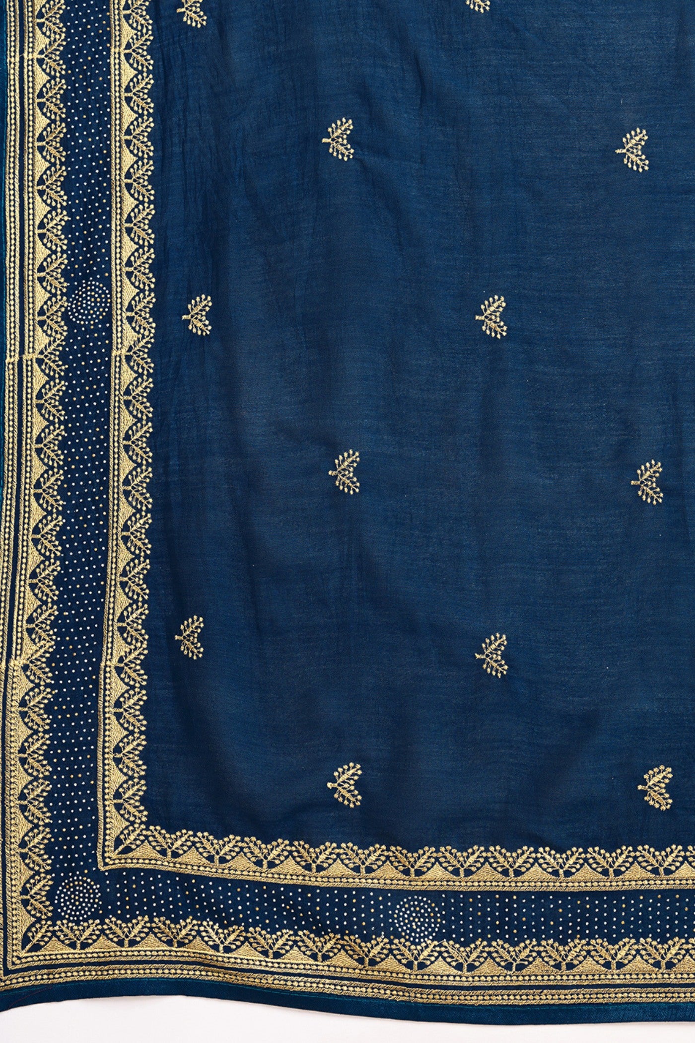 Buy MySilkLove Navy Blue Designer Partywear Saree Online
