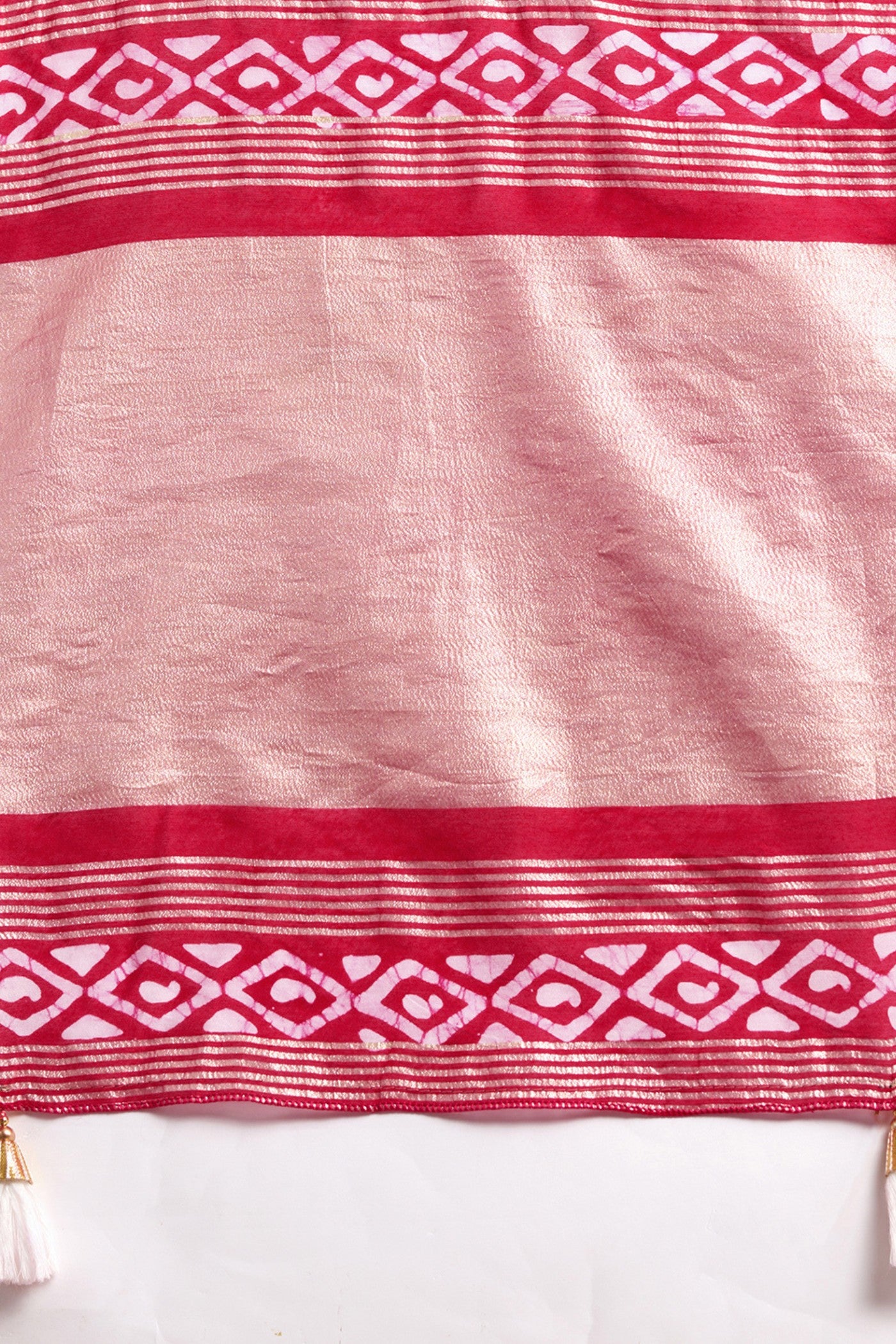 Buy MySilkLove French Pink Woven Cotton Silk Saree Online